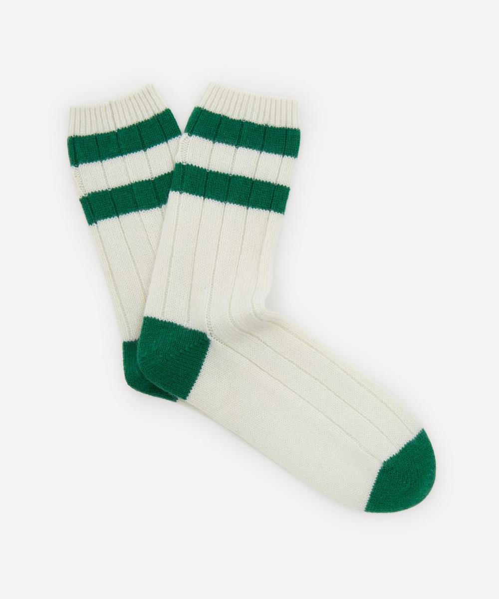 THE UNIFORM - Stripey Cashmere Socks image number 0
