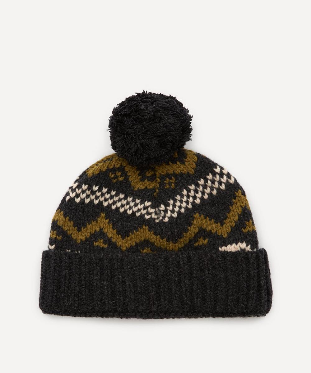 Oliver Spencer Arbury Wool Bobble Hat In Black