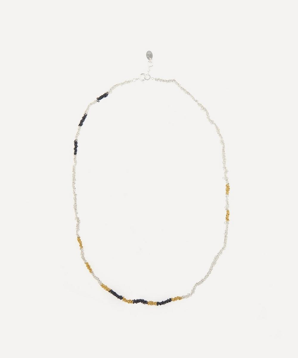 Stephanie Schneider - Silver Textured Chain Necklace image number 0