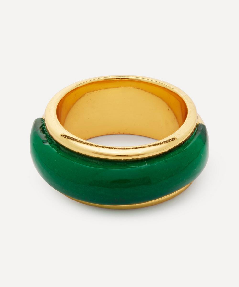 Shyla - Gold-Plated Orion Glass Inlay Ring