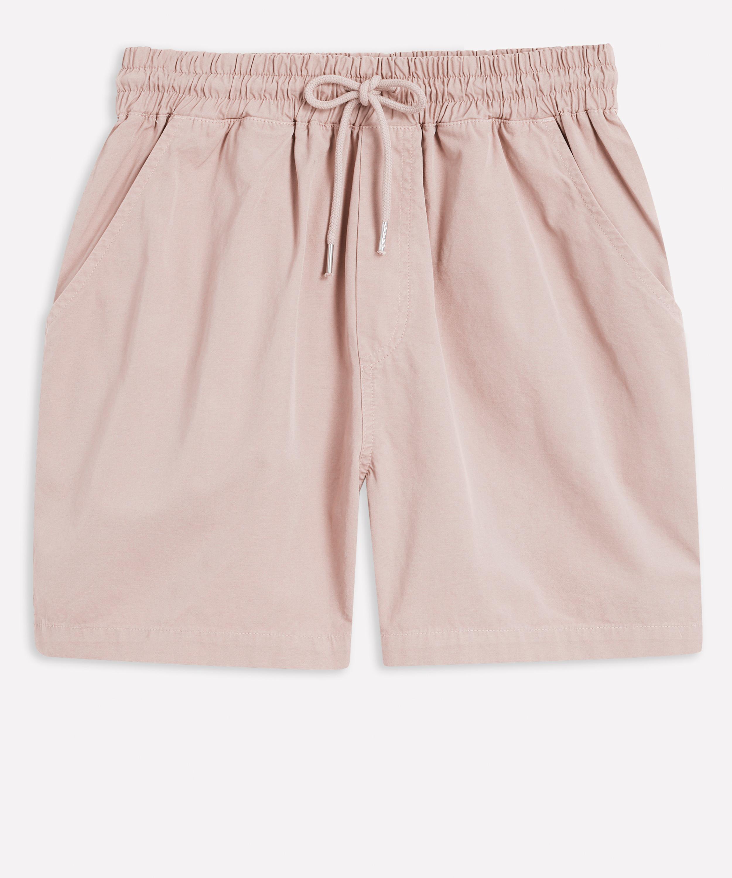Colorful Standard Organic Twill Shorts In Faded Pink