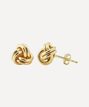18ct Gold Plated Vermeil Silver Onslow Double Knot Stud Earrings