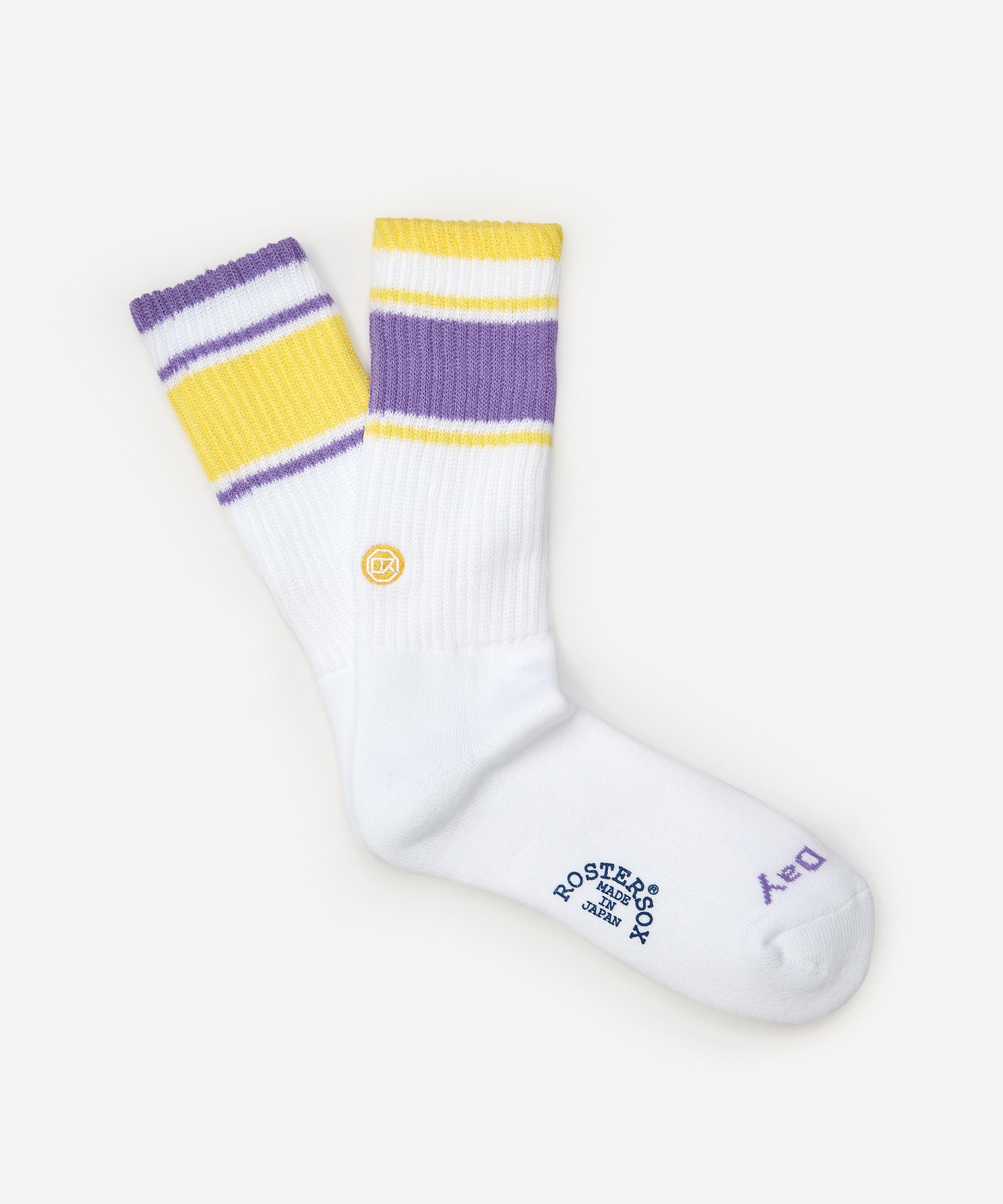 Rostersox Stripe Socks In Purple