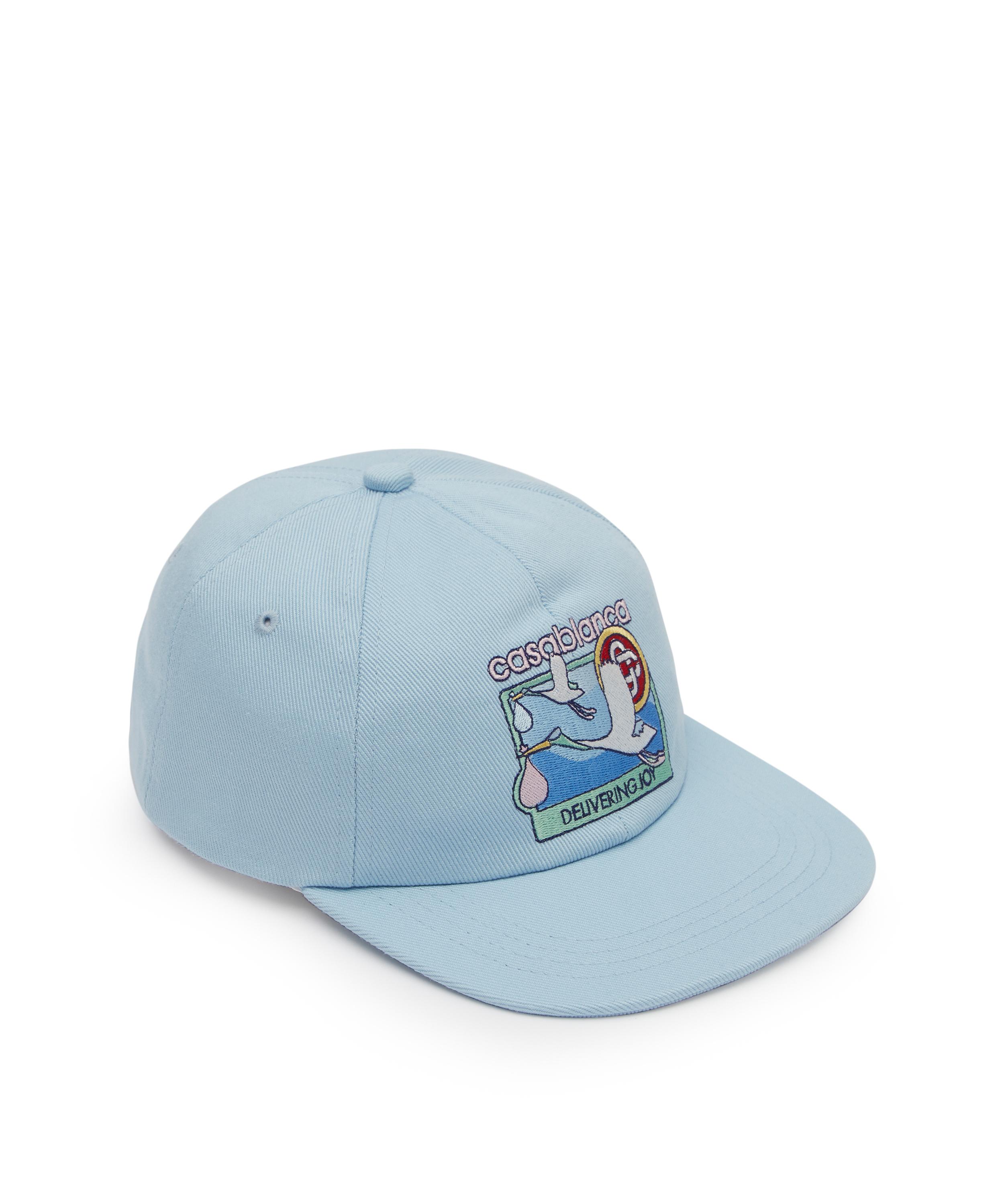 Casablanca Shell Patch Cap In Light Blue