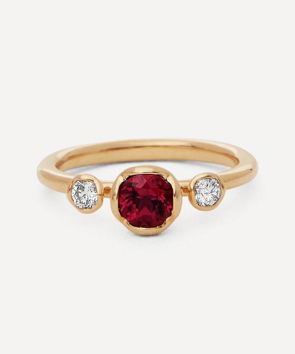 Annoushka - 18ct Gold Marguerite Rubellite and Diamond Engagement Ring