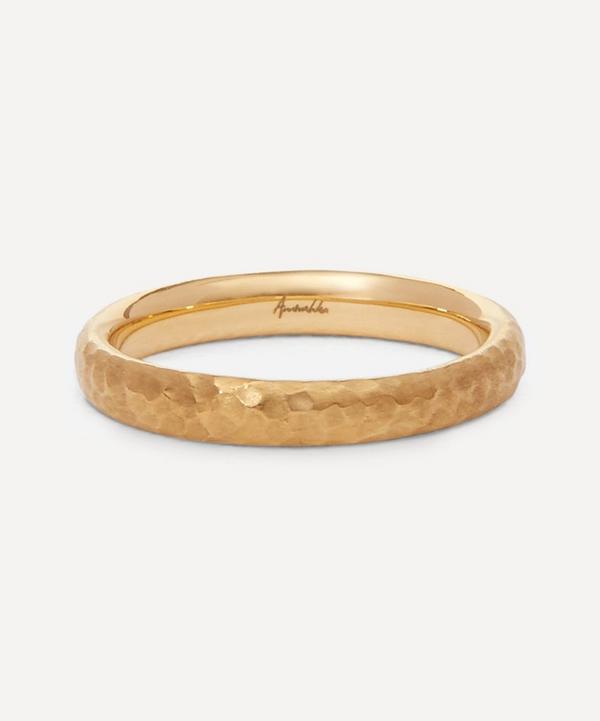Annoushka - 18ct Gold Organza 3mm Band Ring