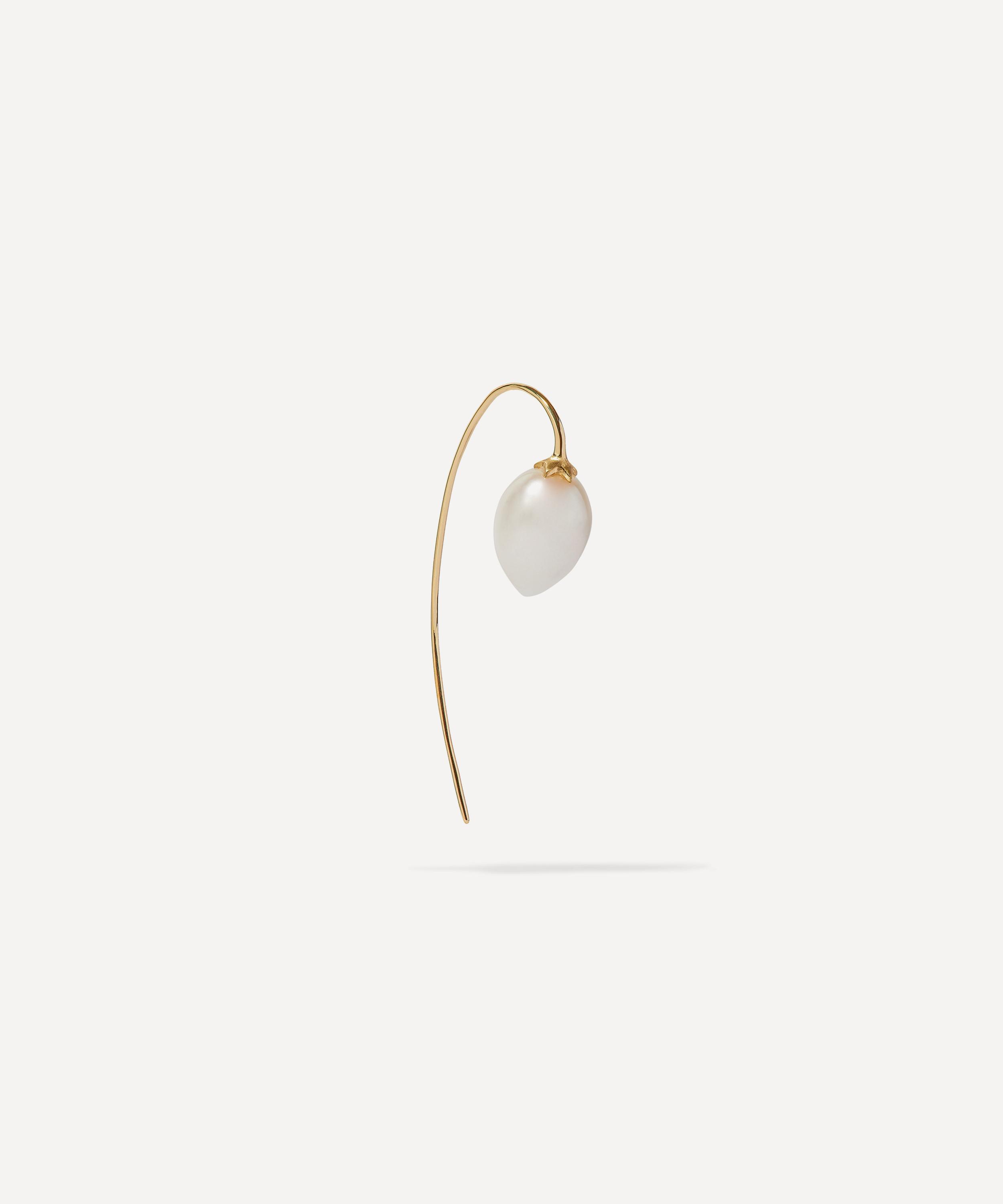 Annoushka 18ct Gold Pearl French Single Hook Earring Luxury