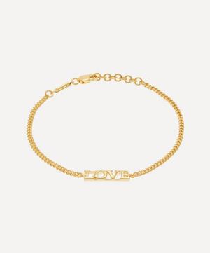 14ct Gold Plated Vermeil Silver LOVE Name Bracelet