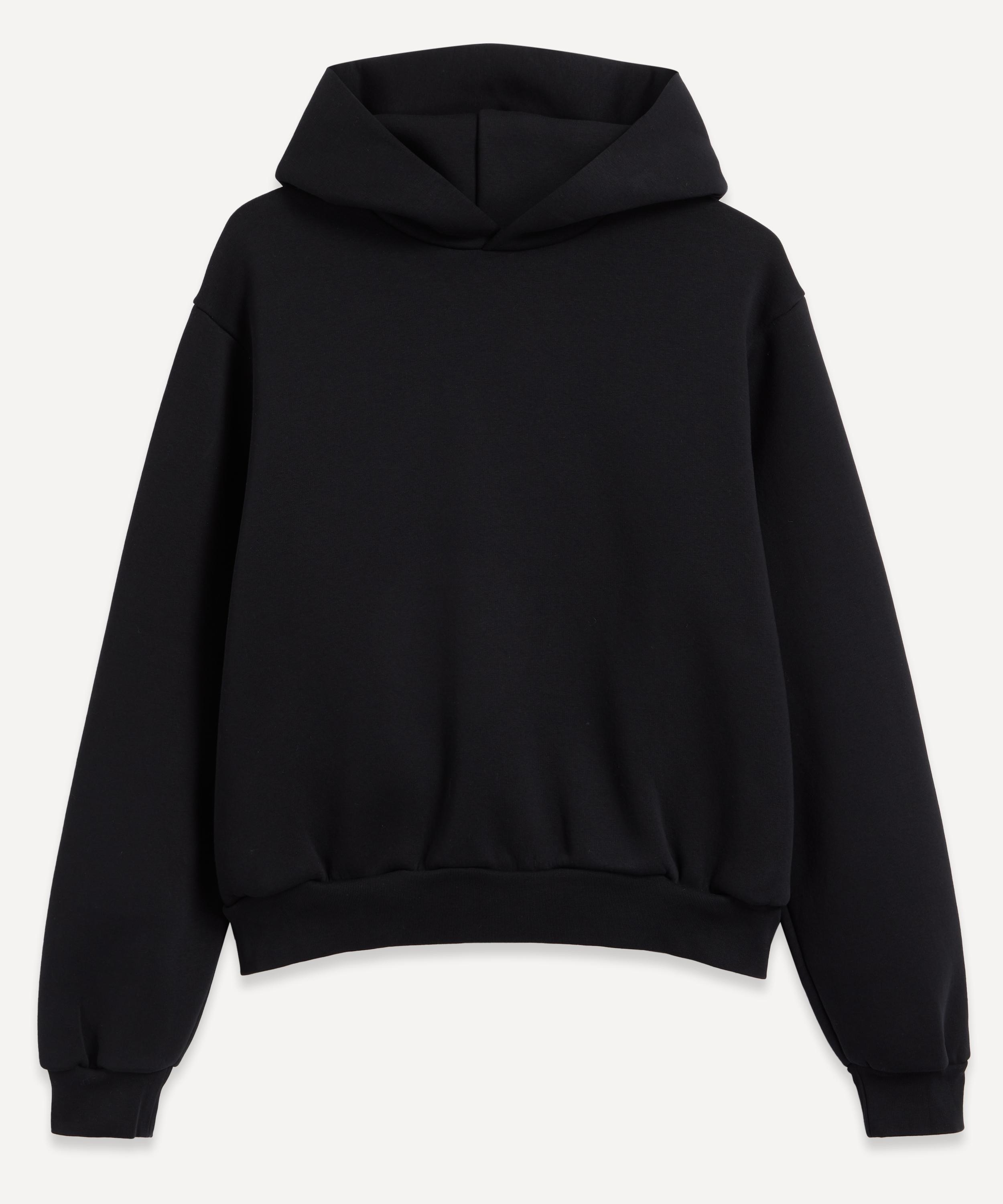Acne Studios Pink Label Hooded Sweatshirt In Black