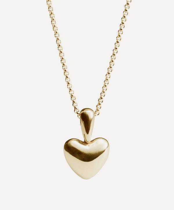Annika Inez - Gold-Plated Voluptuous Heart Pendant Necklace