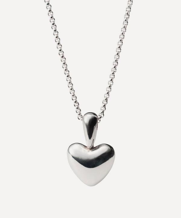 Annika Inez - Silver Voluptuous Heart Pendant Necklace