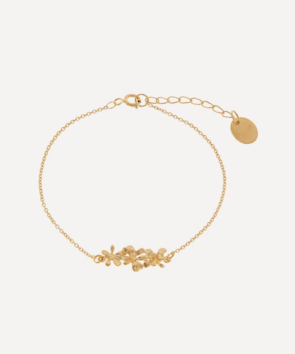 Alex Monroe Gold-plated Sprouting Rosette In-line Bracelet
