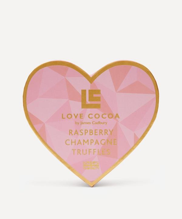 Love Cocoa - Raspberry Champagne Heart Truffles Box 70g