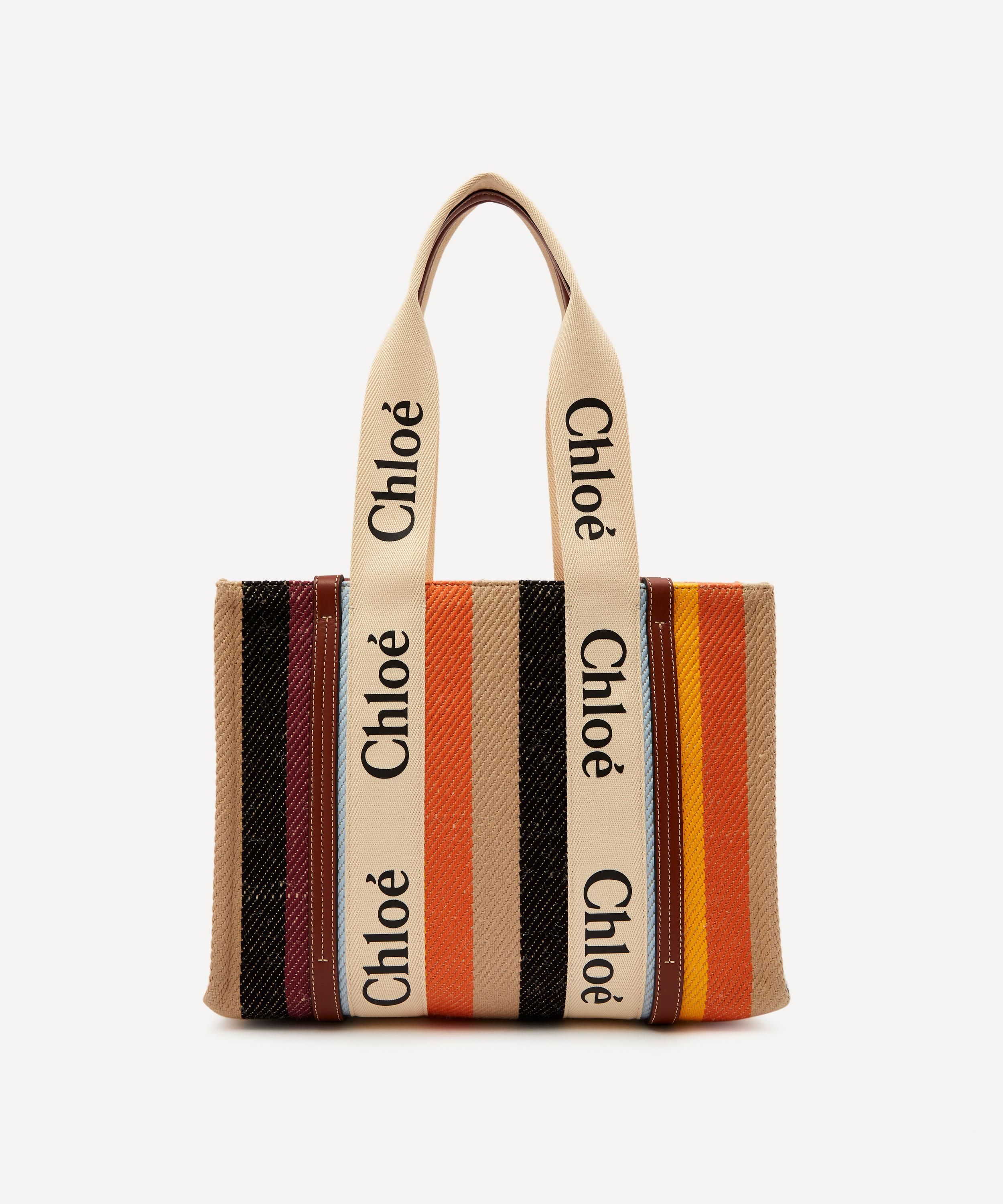 Chloé Woody Tote Bag In Multi/brown