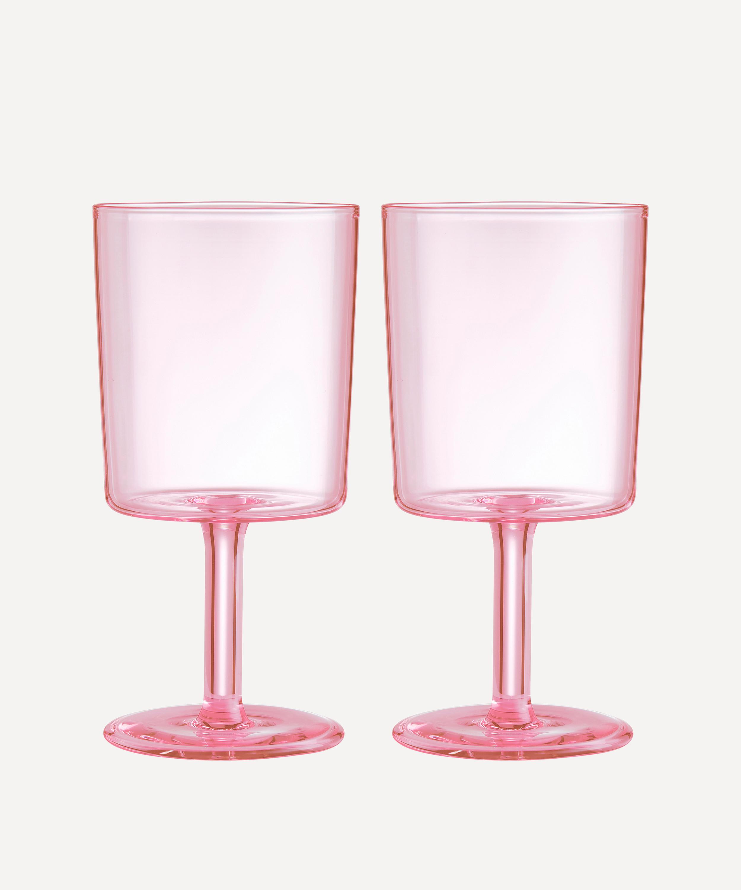 Maison Balzac Pink Wine Glass Set Of Two