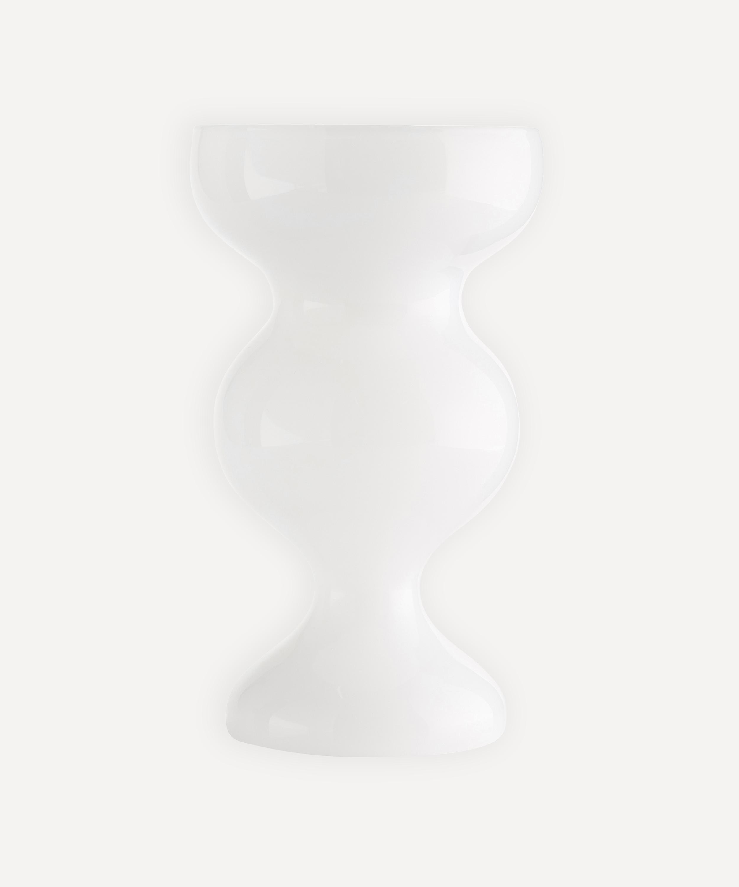 Maison Balzac White Gaspard Glass Vase