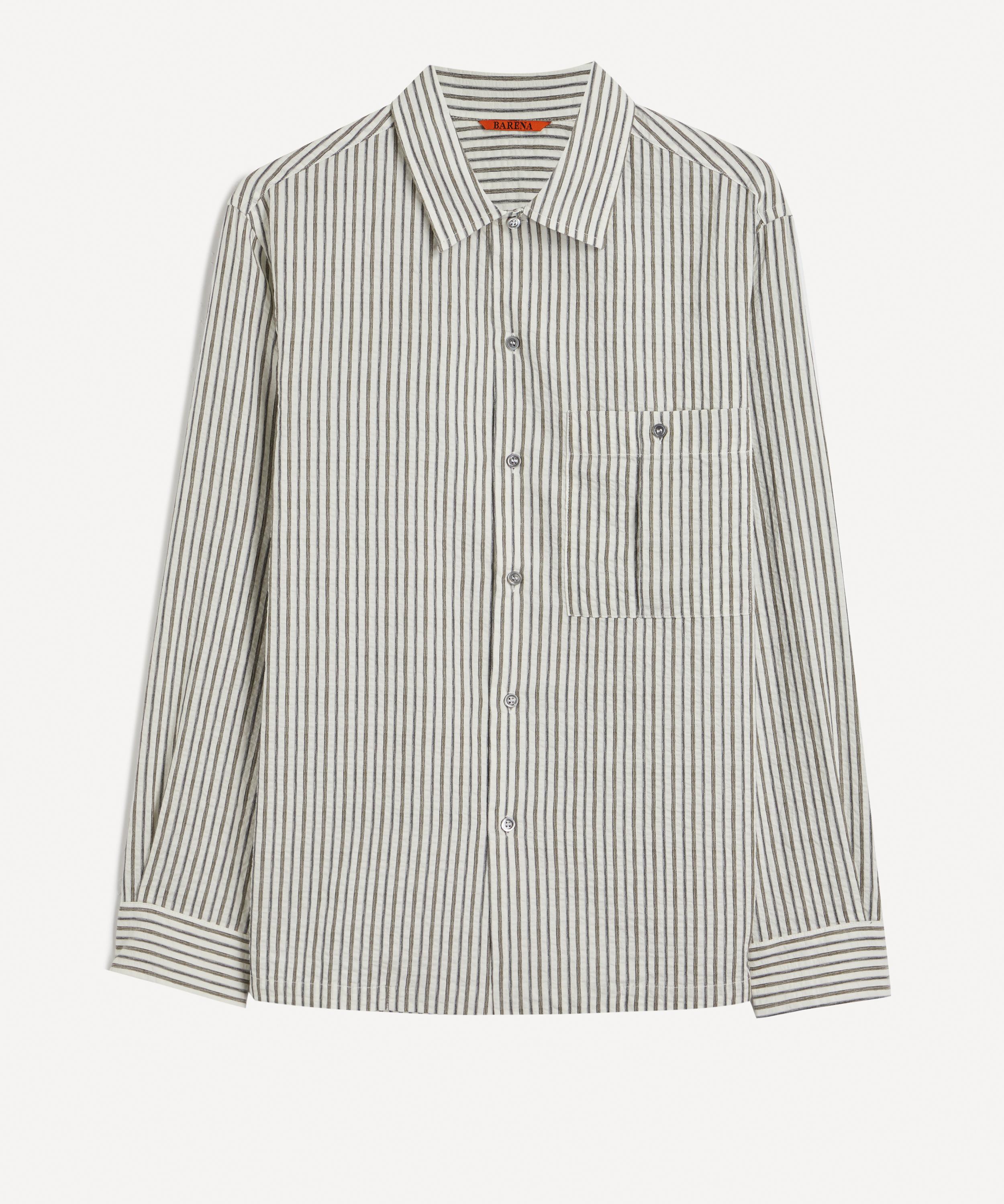 BARENA VENEZIA BARENA MENS BOTONER STRIPED SHIRT 