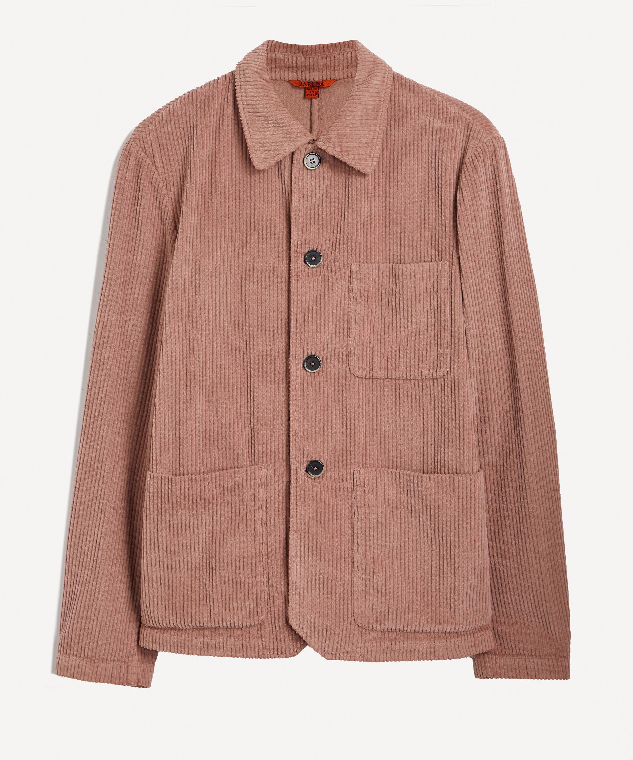 Barena Venezia Visal Corduroy Overshirt In Pink