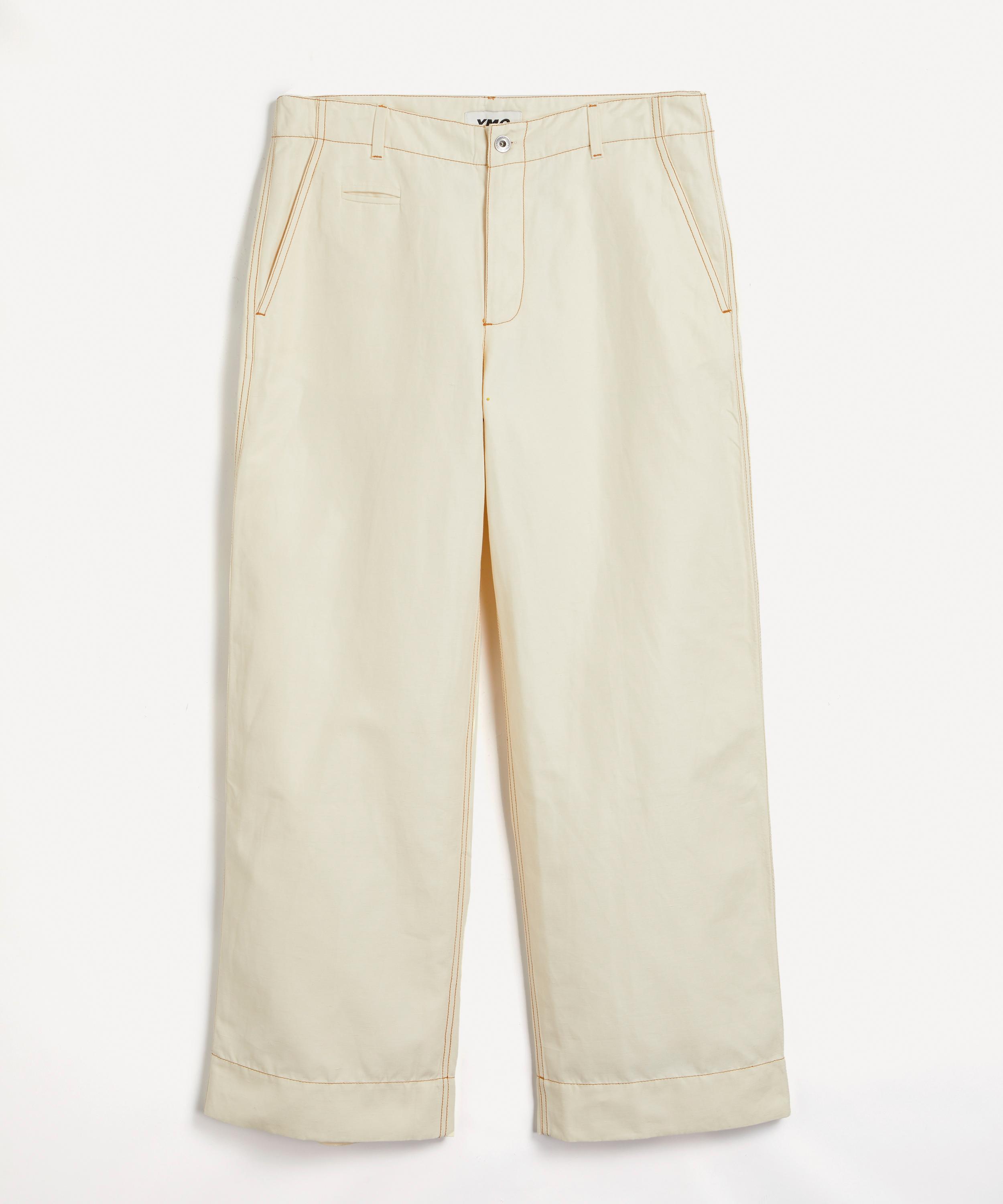 Ymc You Must Create Deck Wide Trousers In Ecru
