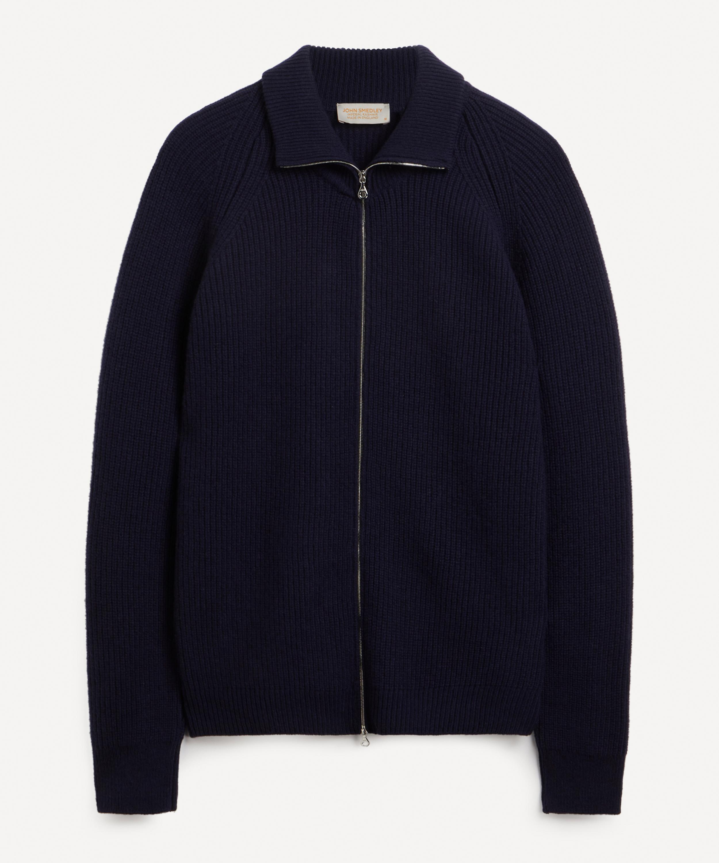 John Smedley Thatch Merino Wool Zip-through Cardigan