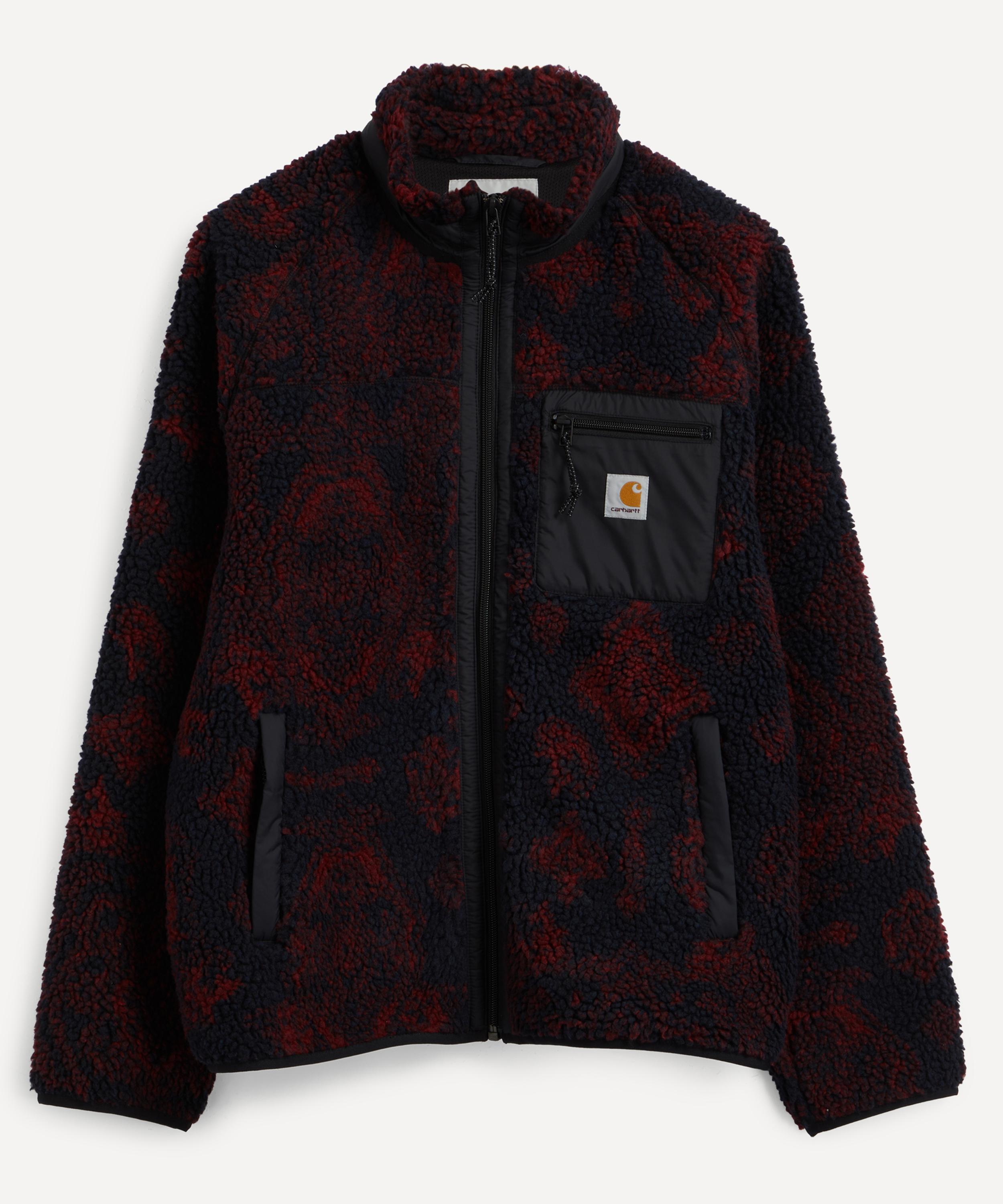 Carhartt Prentis Camo Fleece Jacket In Black