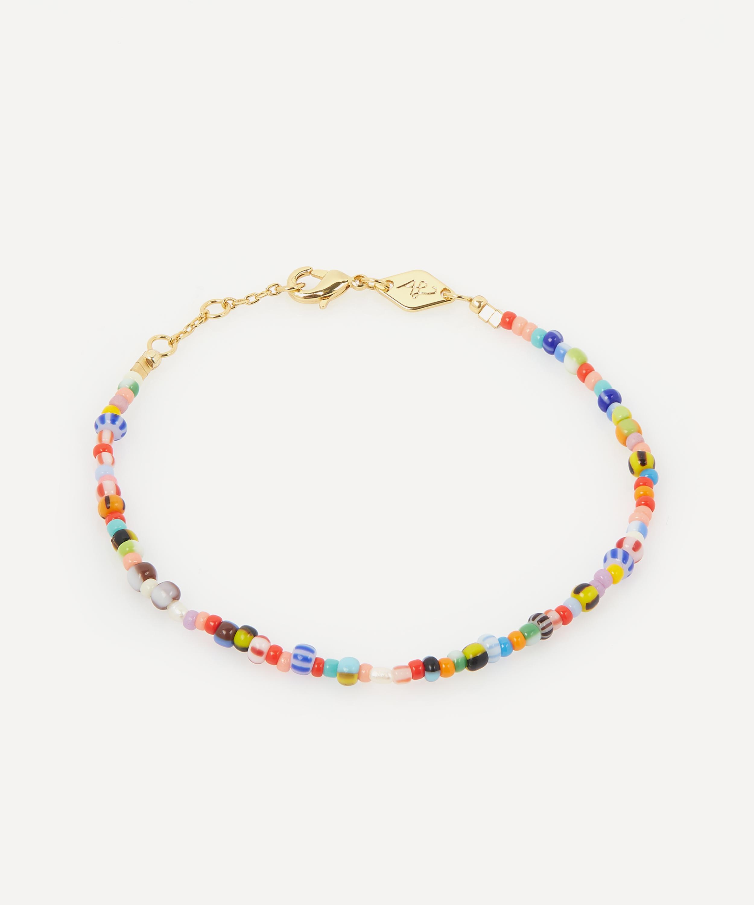 ANNI LU Gold-Plated Alaia Beaded Bracelet Multi Luxury