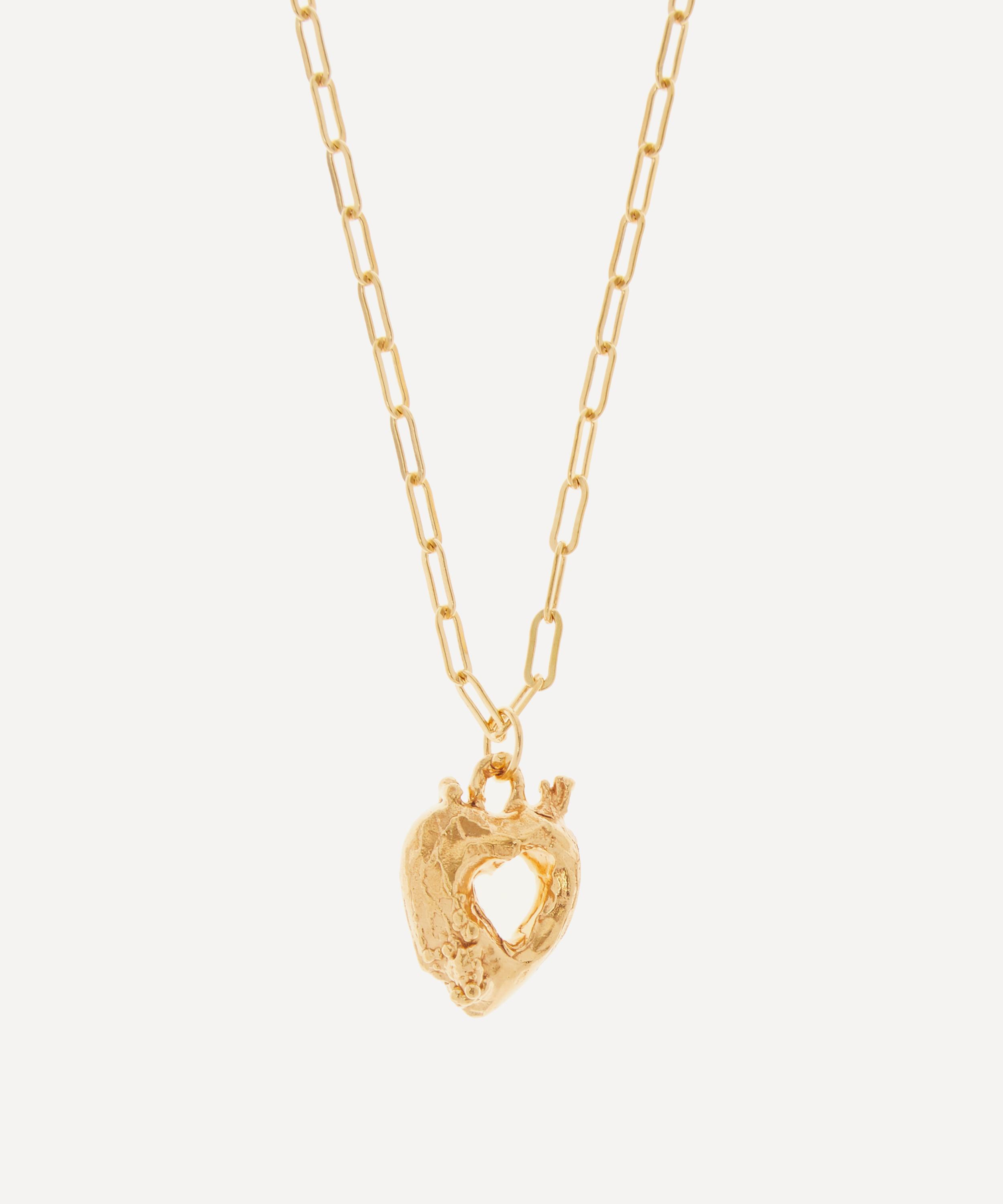 Alighieri 24ct Gold-plated Bronze Lovers Pact Pendant Necklace