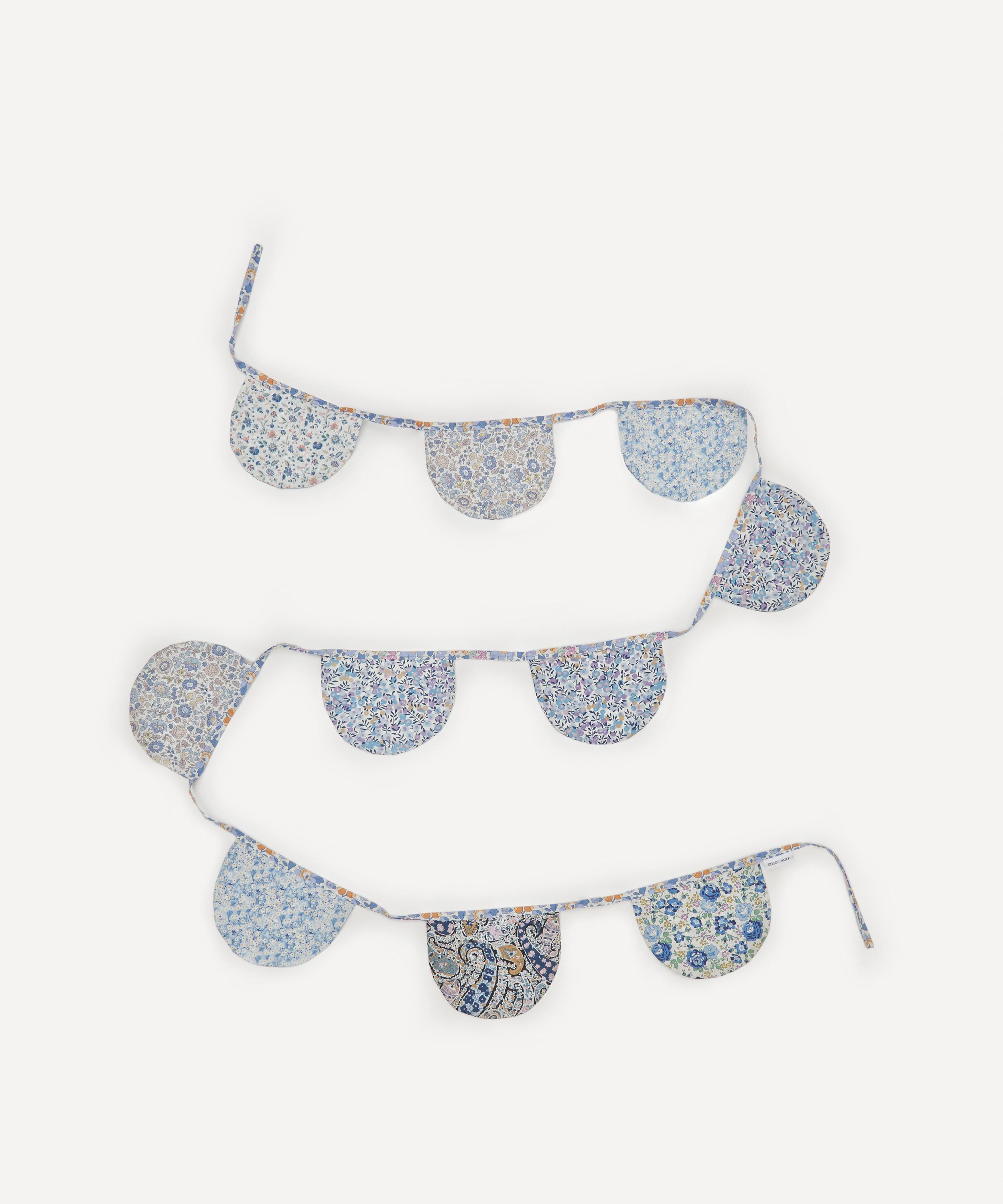 Coco & Wolf Liberty Print Scallop Bunting In Blue