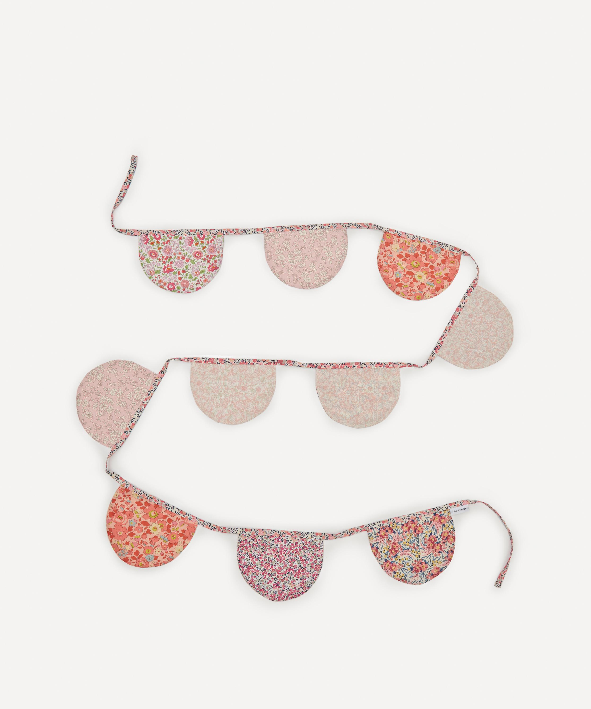 Coco & Wolf Liberty Print Scallop Bunting In Pink