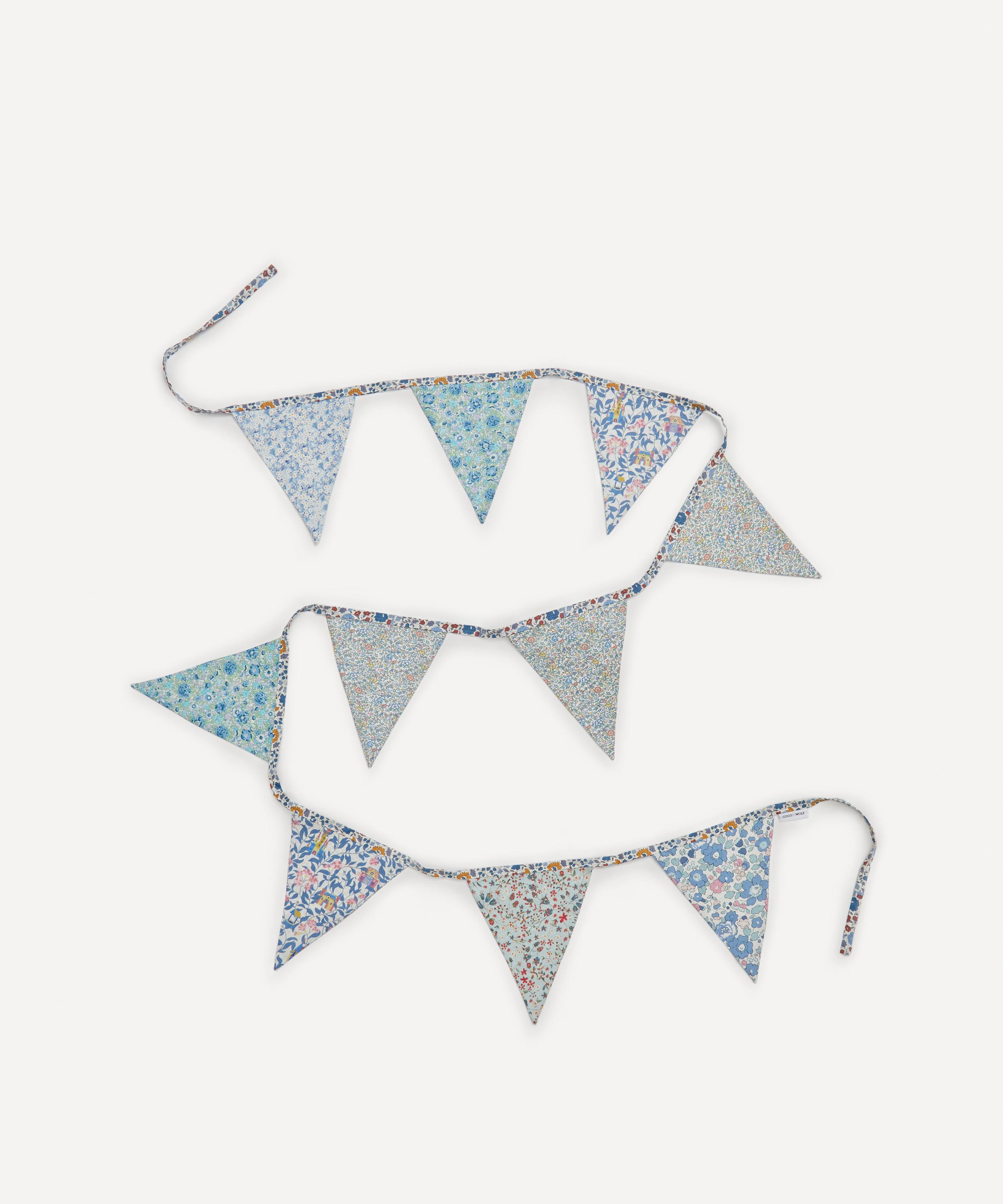 Coco & Wolf Liberty Print Flag Bunting In Blue