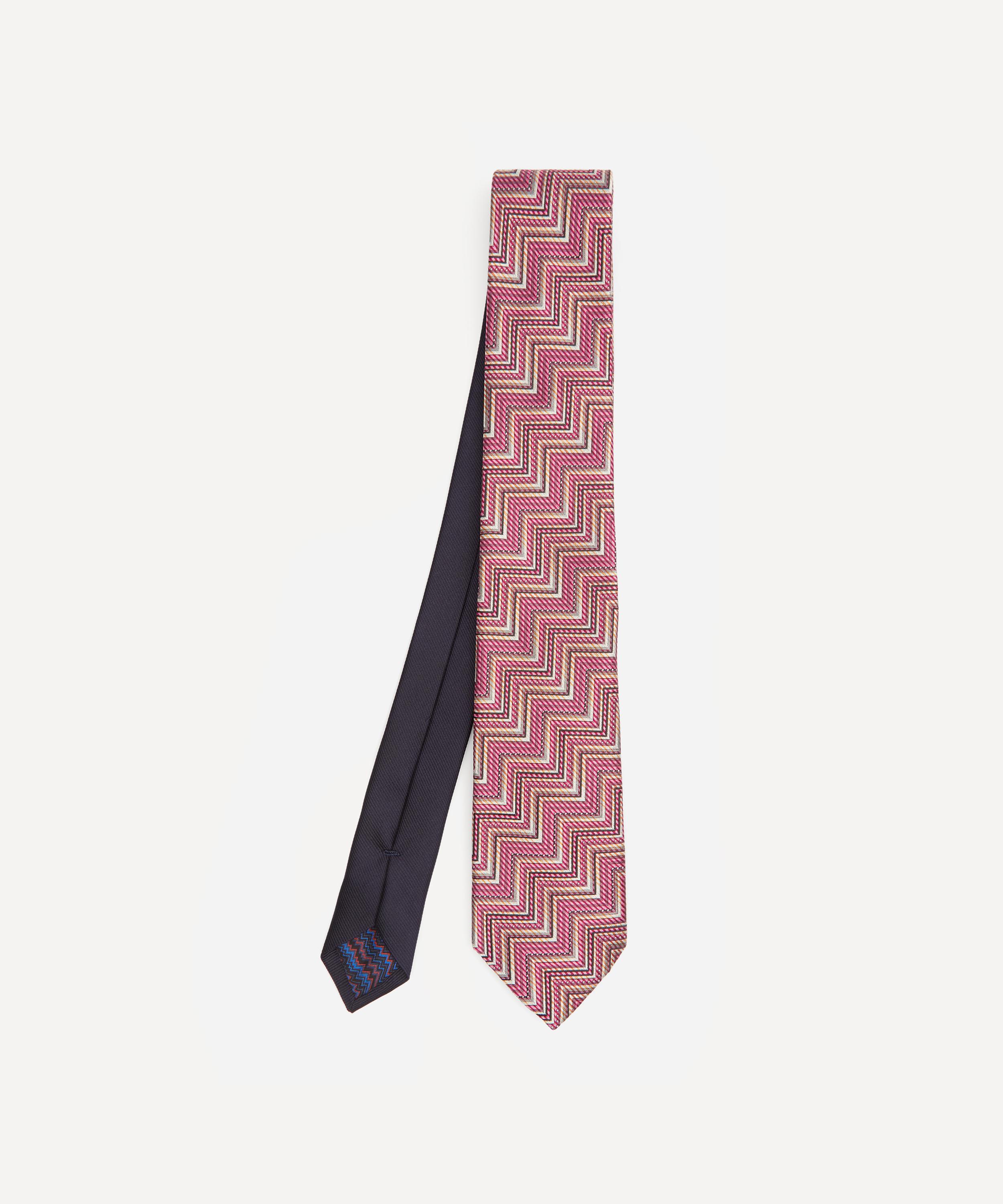 Missoni Zig Zag Tie In Red