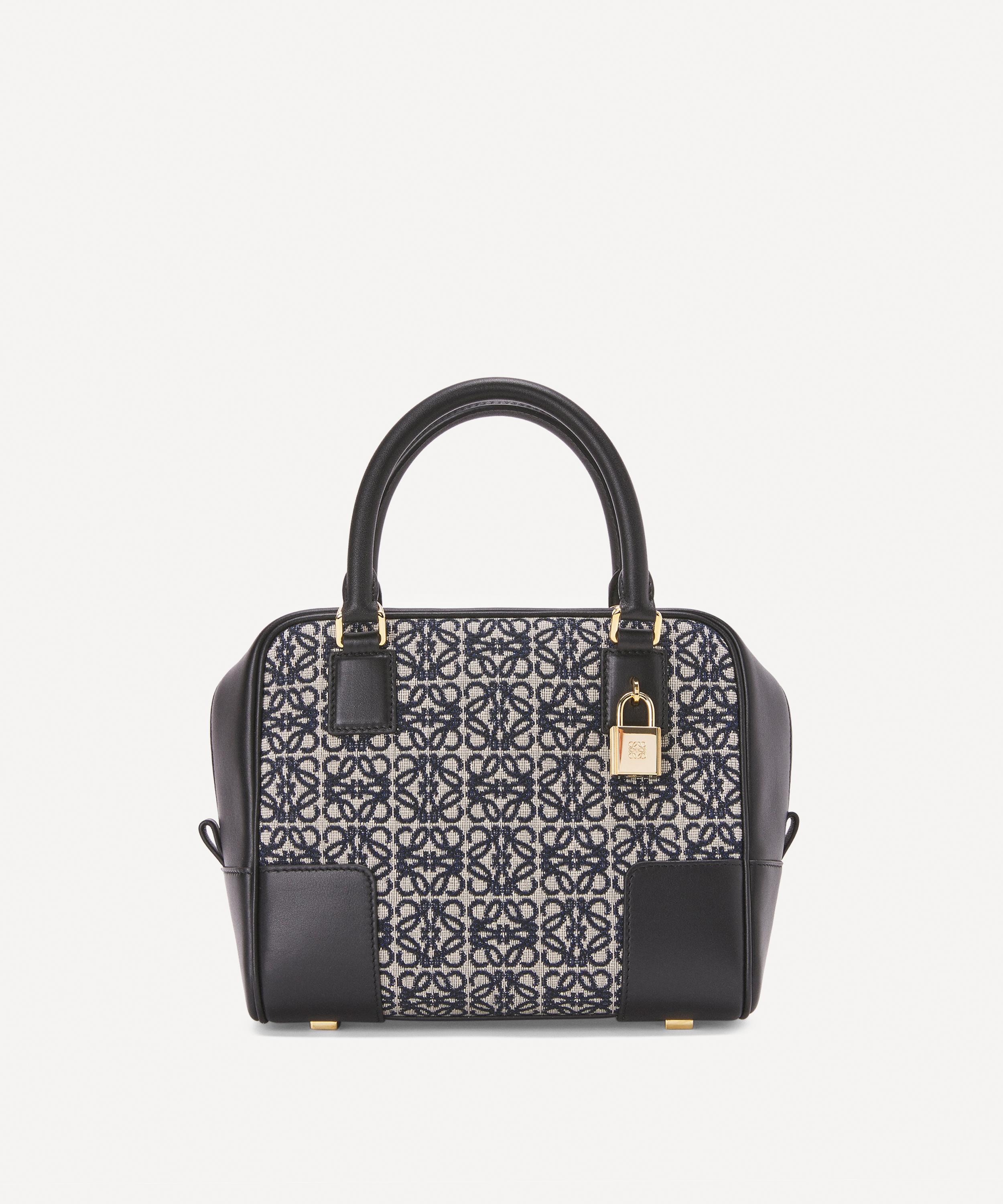 Loewe Women's Amazona 19 Square Anagram Jacquard And Leather Cross-body Bag