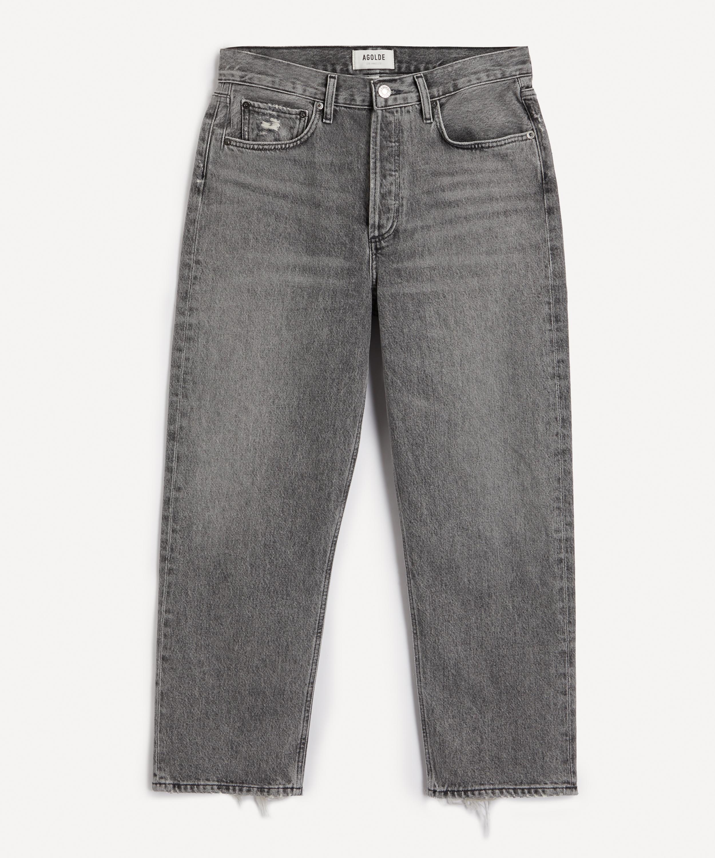 Agolde 90's Crop Mid-rise Loose Fit Jeans In Trip
