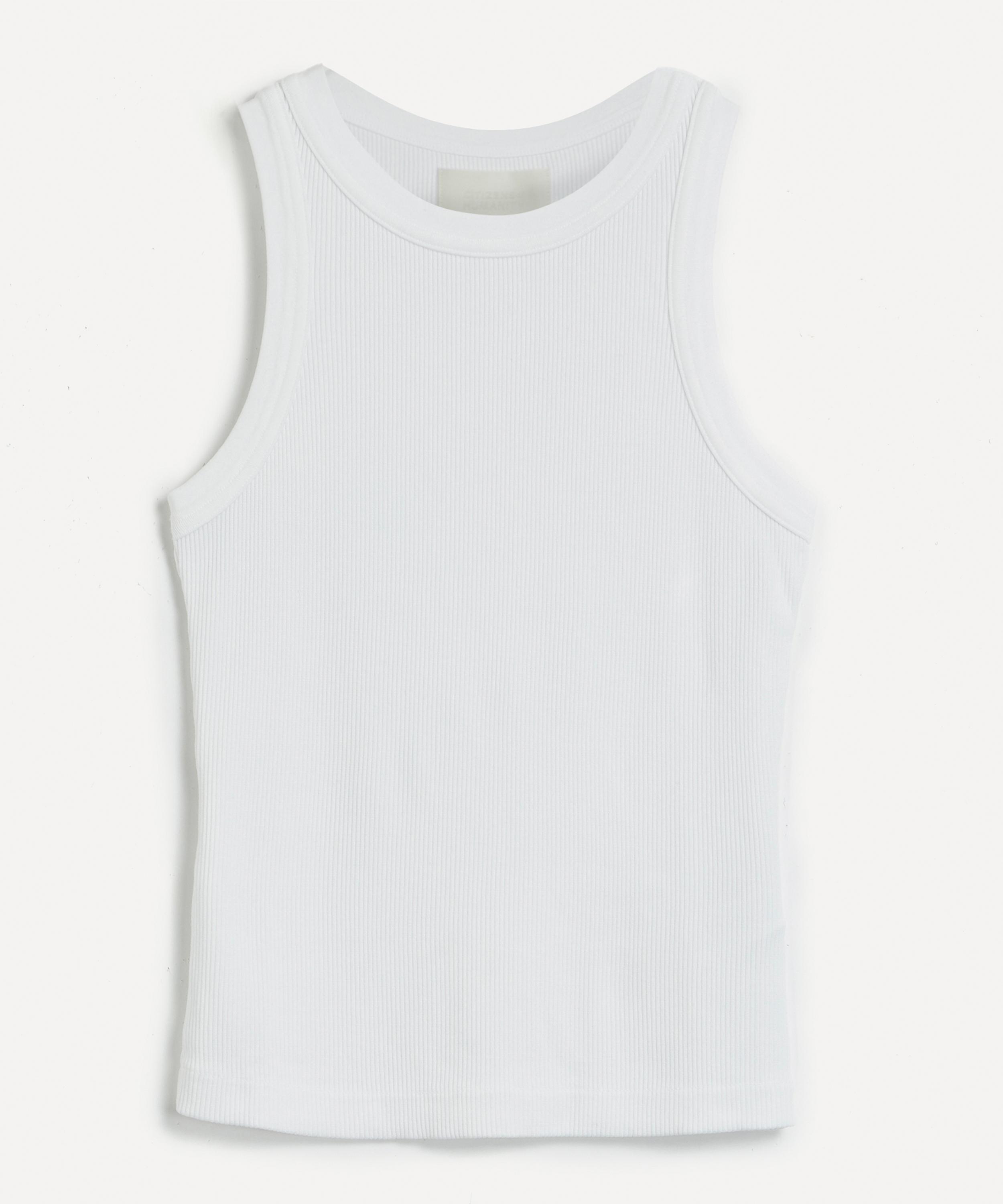 Citizens Of Humanity Isabel Ribbed Jersey Tank Top In White
