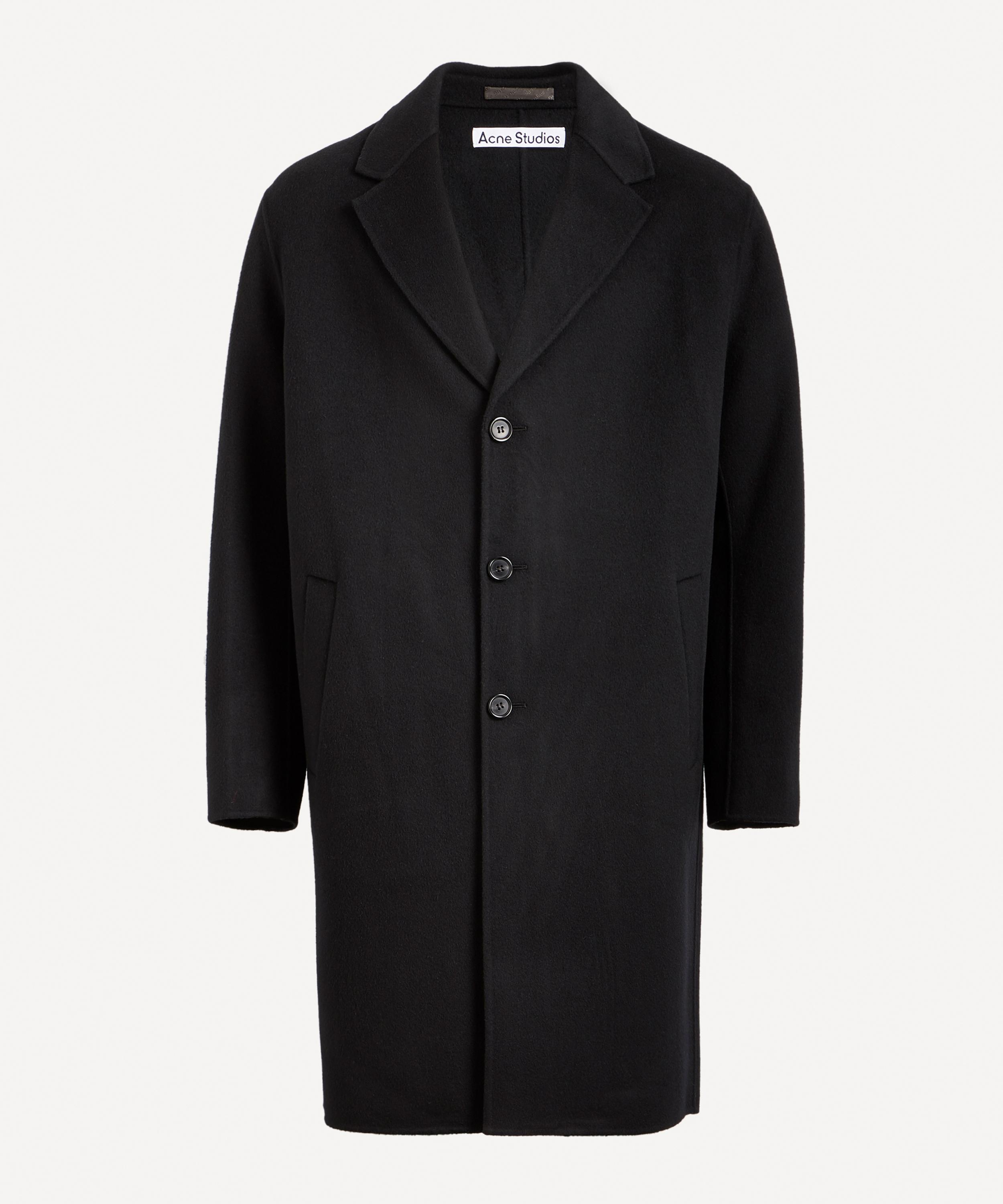 Acne Studios Single Breasted Coat In Black