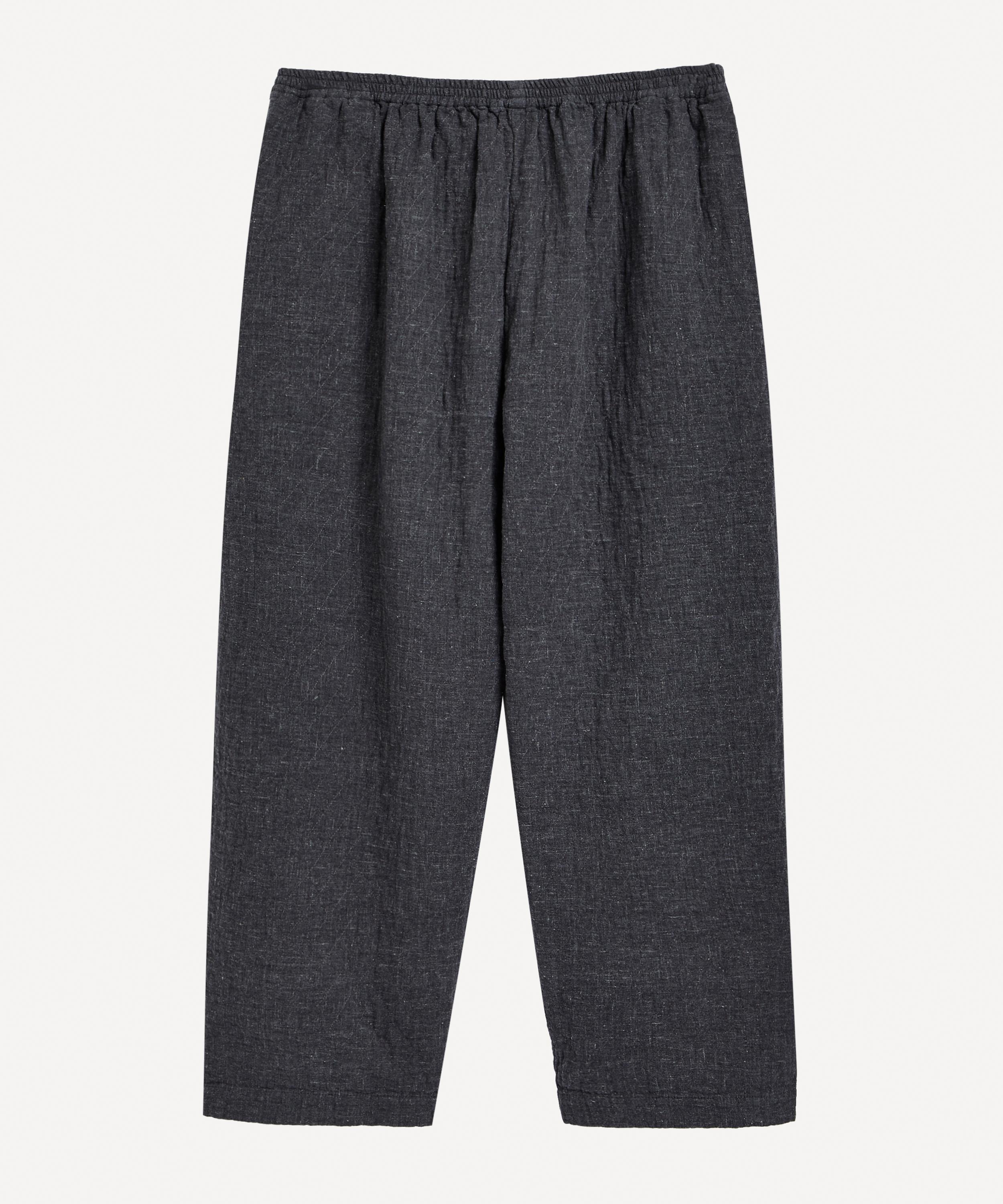 Eskandar Quilted Japanese Trousers In Derby Grey