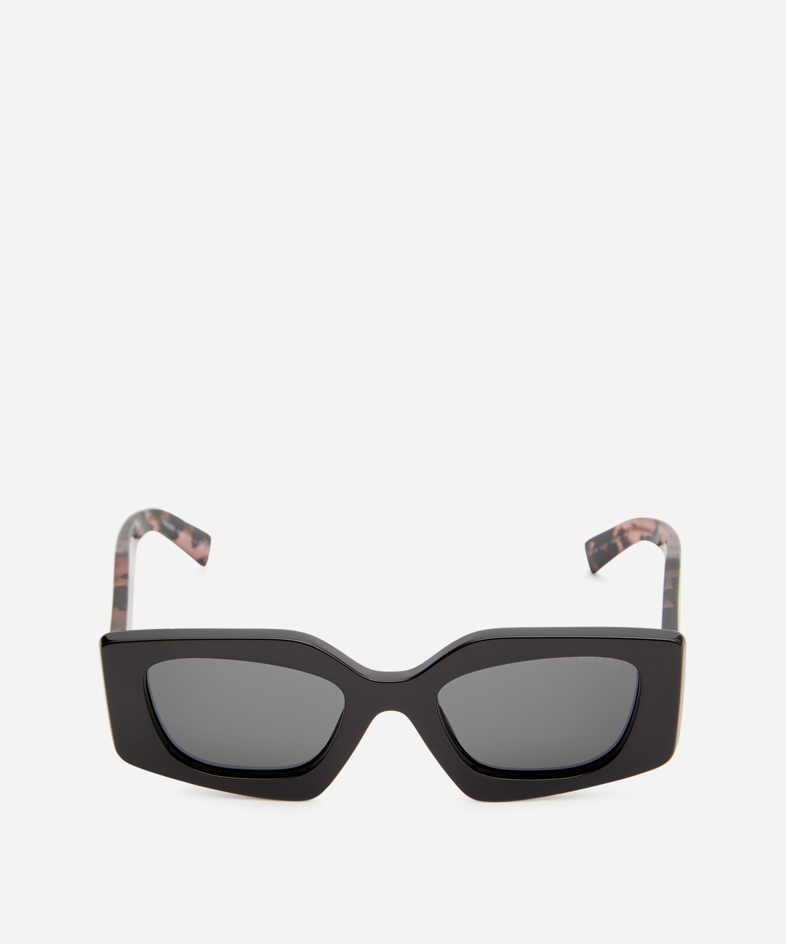 Prada Oversized Angular Sunglasses In Multi