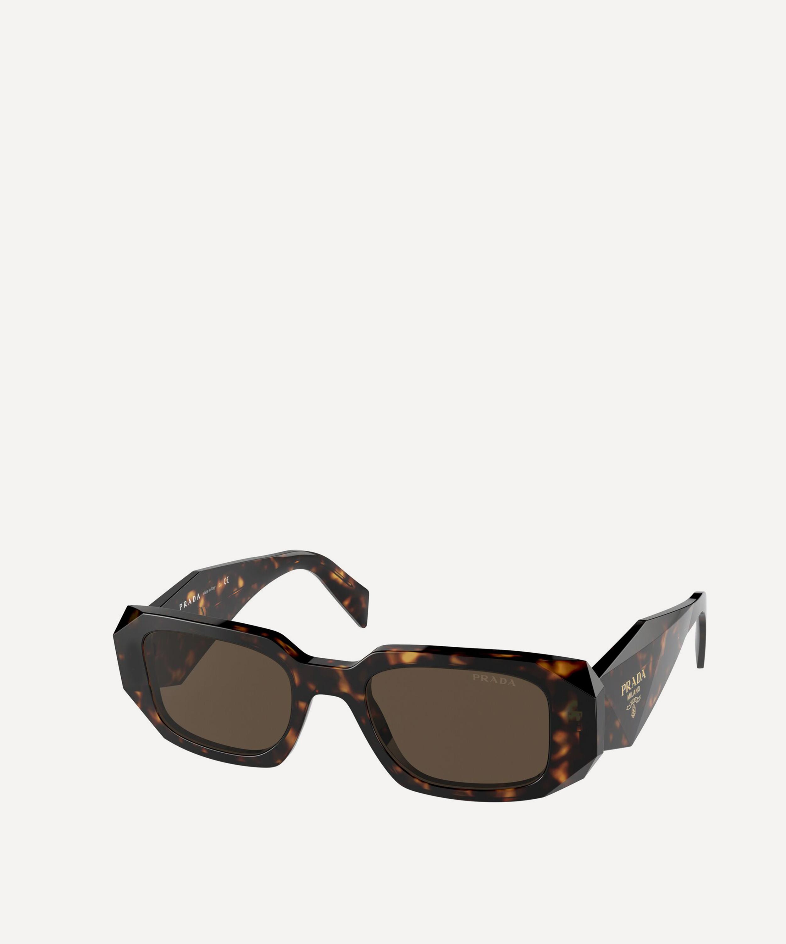 Prada Rectangular Sunglasses In Brown