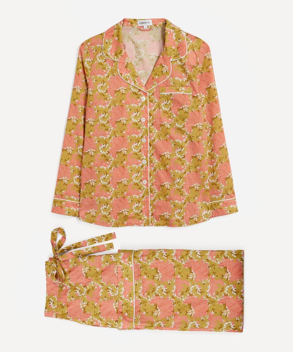 Liberty Women's Laura's Reverie Tana Lawn Cotton Pyjama Set In Coral