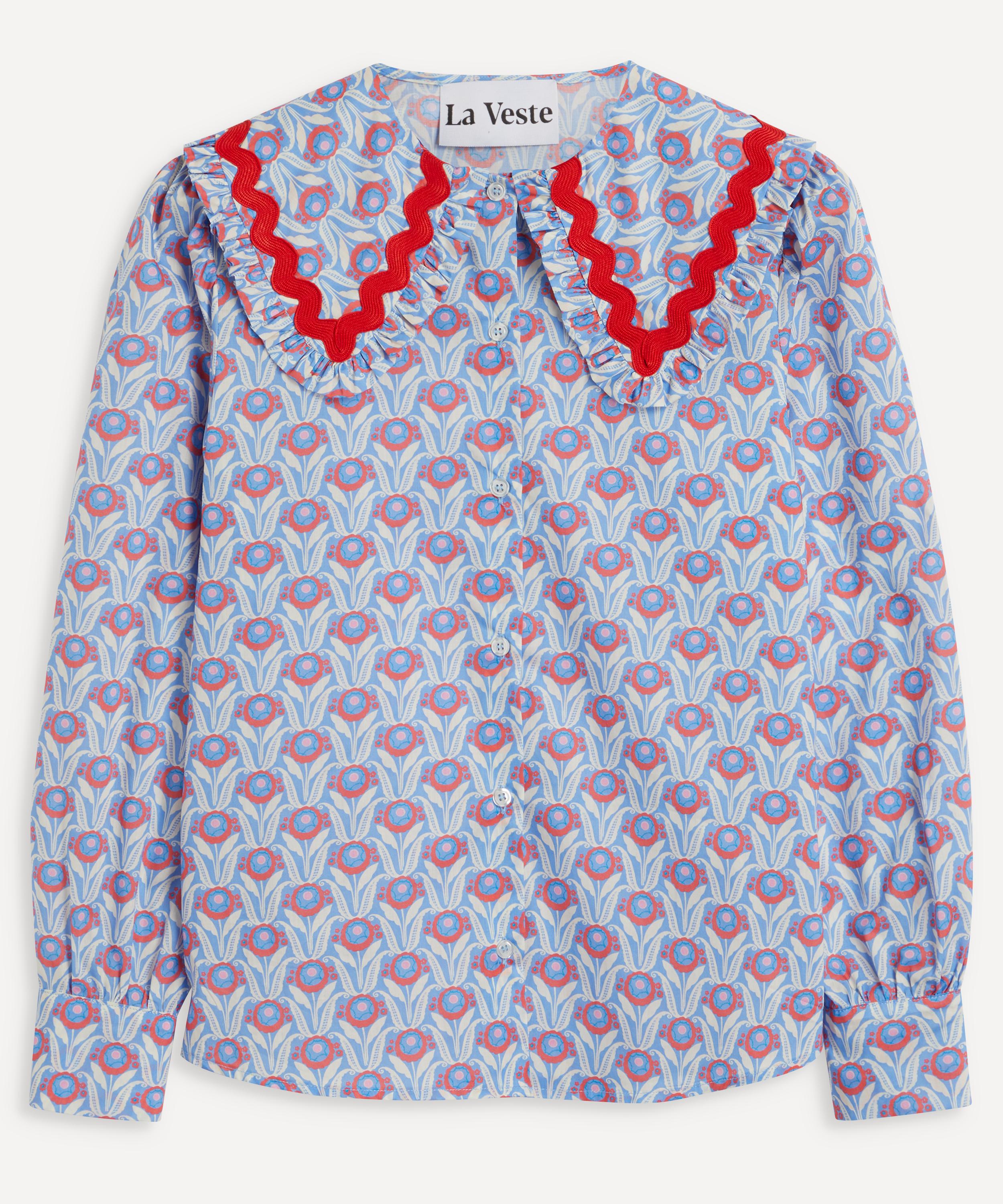 La Veste Liberty Print School Shirt In Margaret Annie
