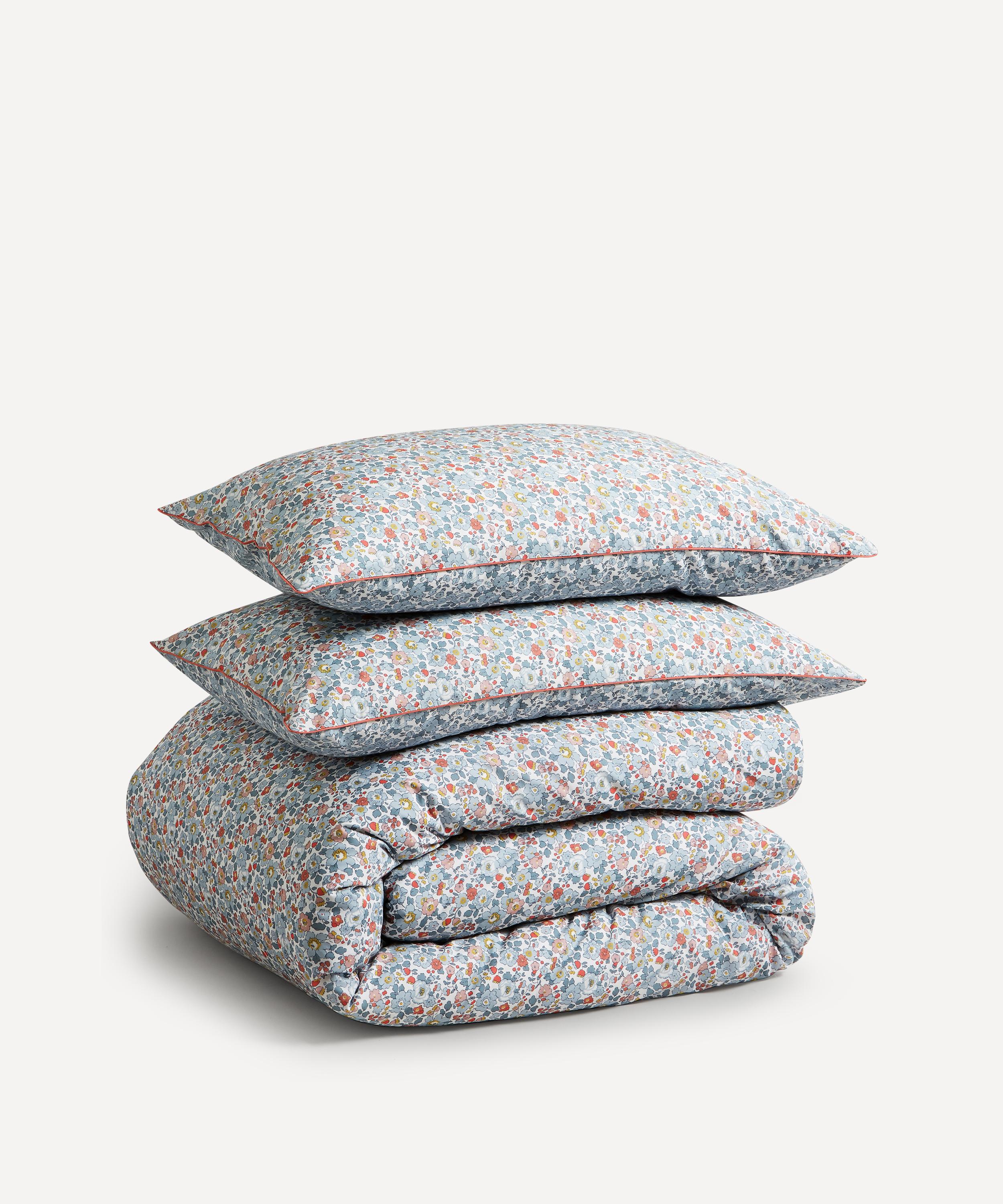 Liberty Betsy Tana Lawn Cotton Super King Duvet Cover Set In Blue