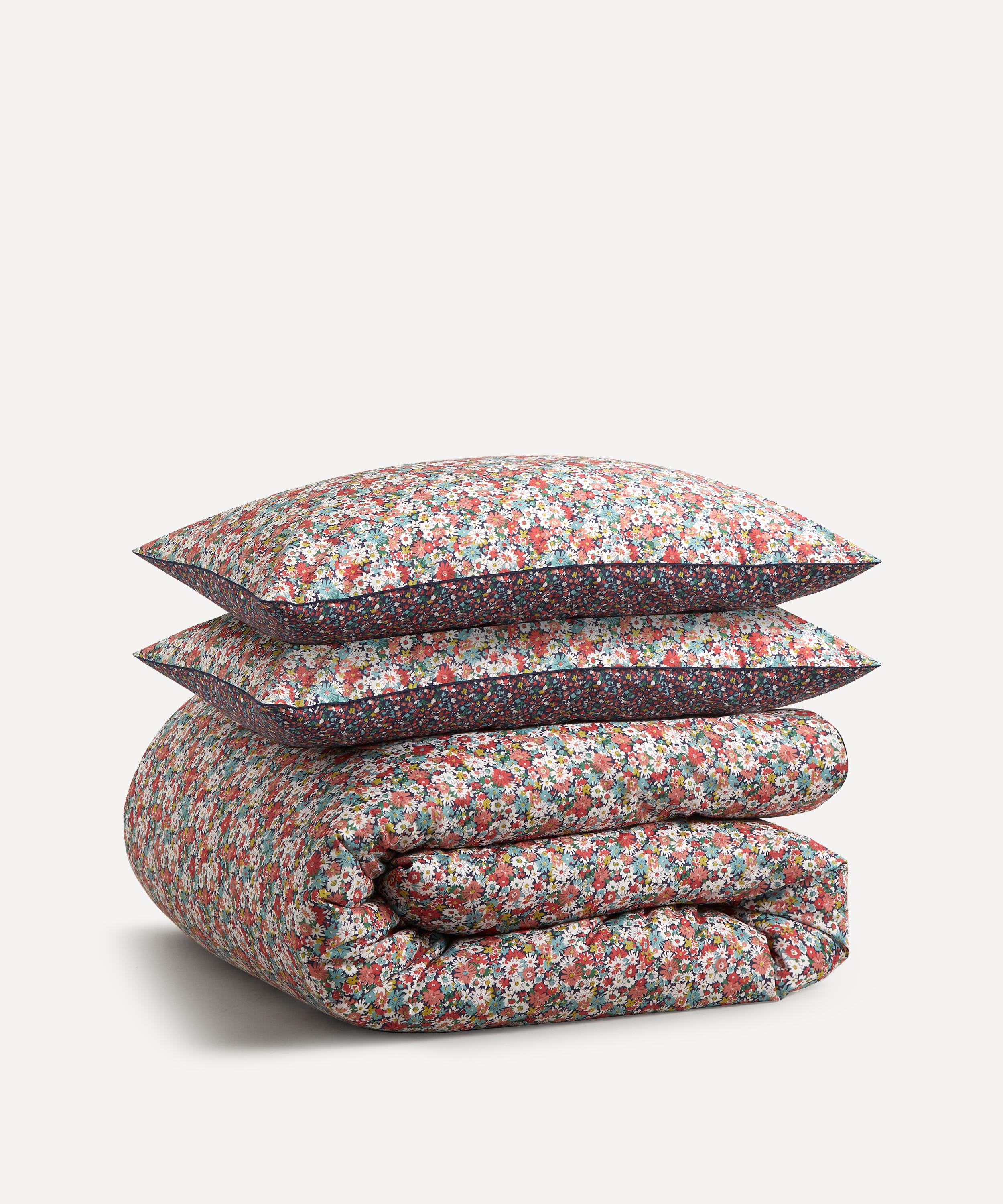 Liberty Libby Tana Lawn Cotton Super King Duvet Cover Set In Navy