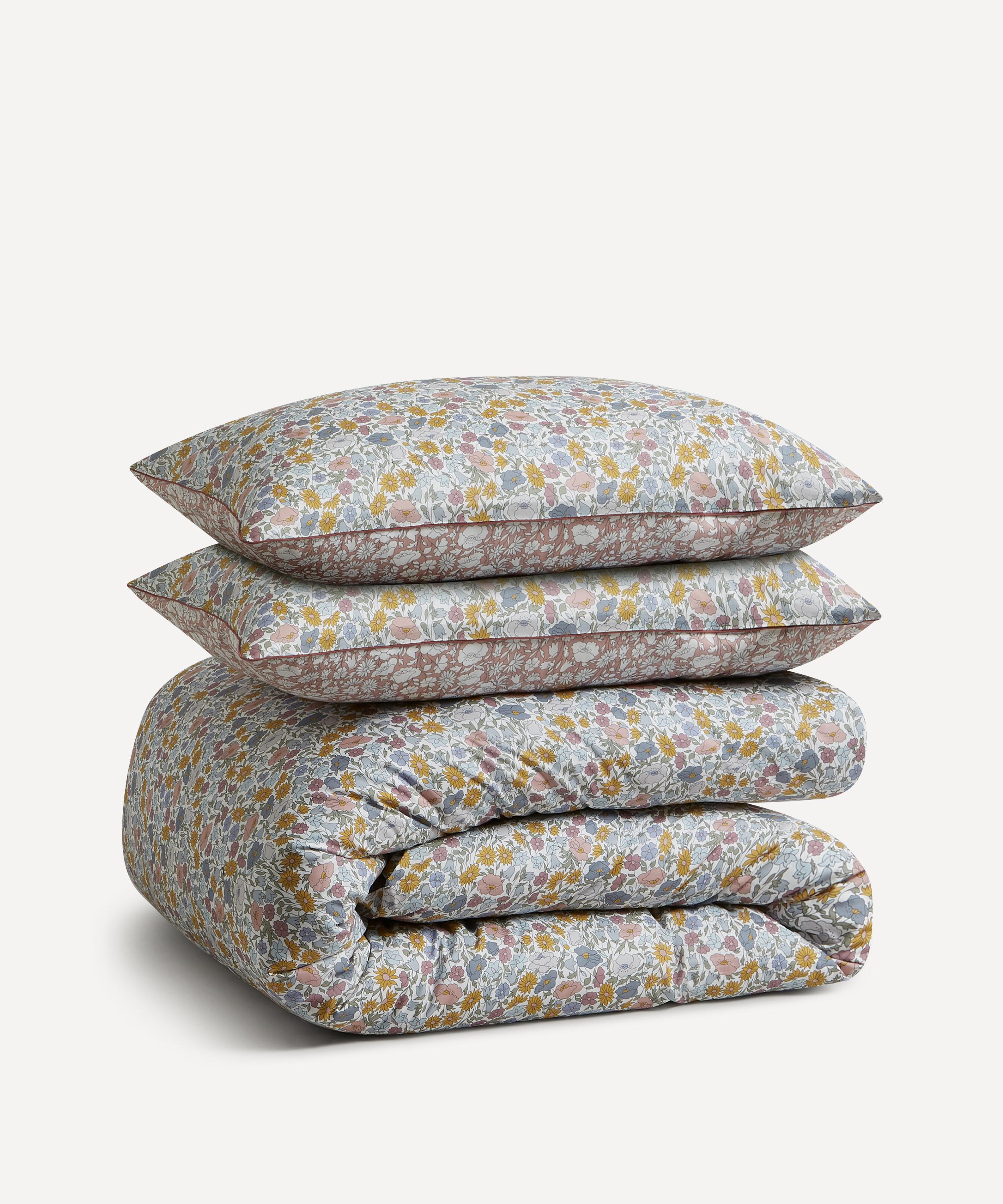 Shop Liberty Poppy Meadowfield Tana Lawn Cotton Super King Duvet Cover Set In Pink