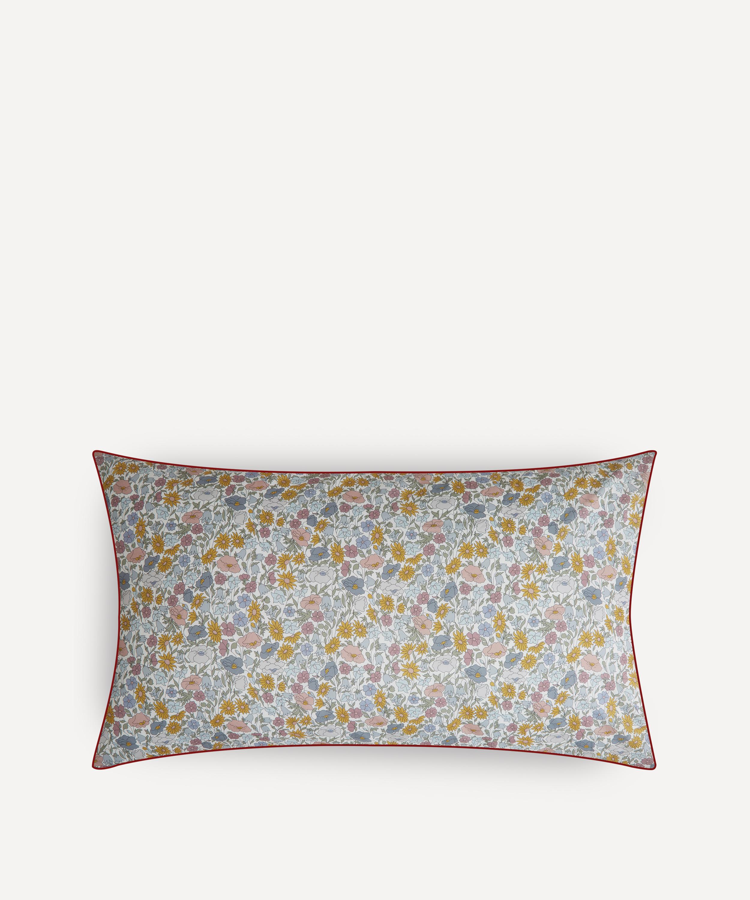Liberty Poppy Meadowfield Tana Lawn Cotton King Pillowcase In Pink