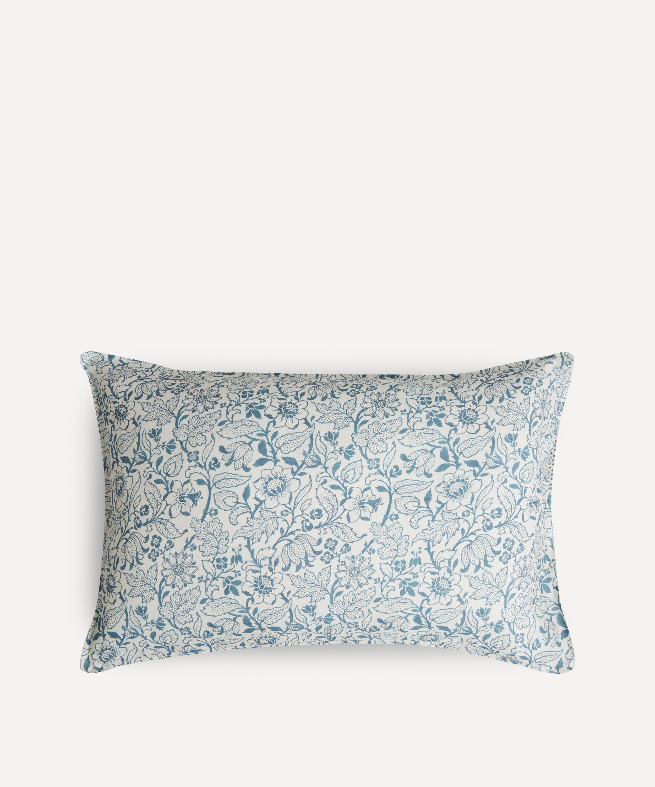 Liberty Emery Linen Standard Pillowcase In Blue