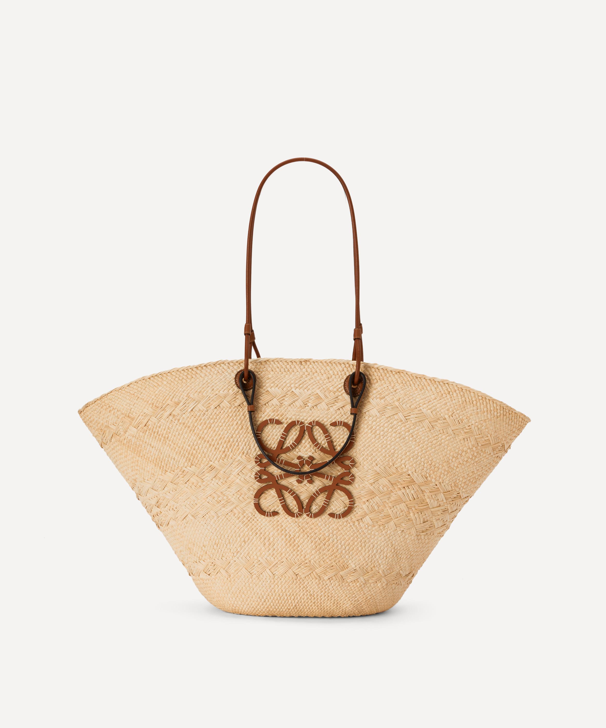 Shop Loewe Women's X Paula's Ibiza Large Anagram Basket Bag In Natural / Tan