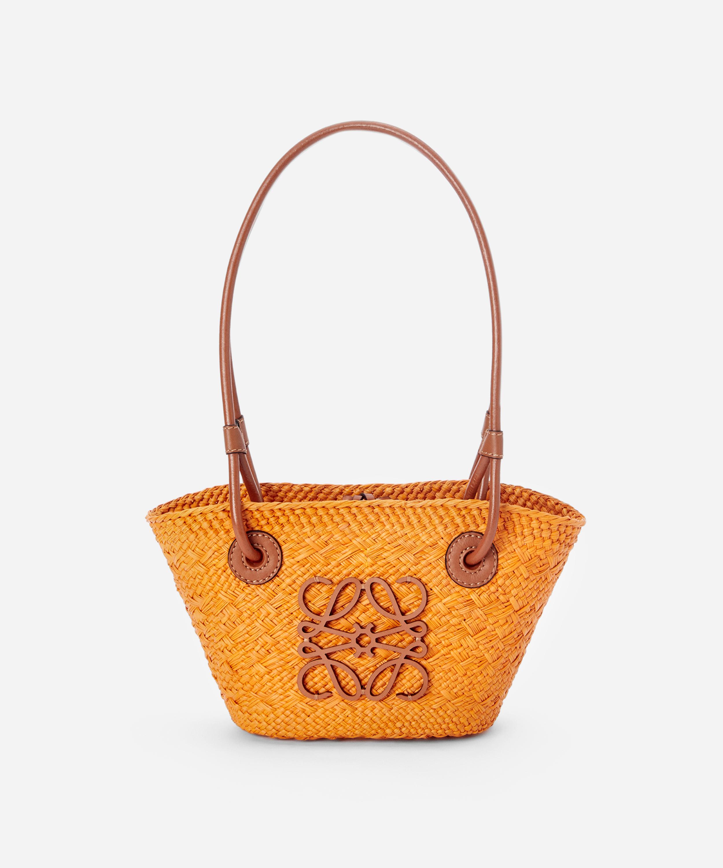 Loewe X Paula s Ibiza Mini Anagram Basket Bag In Orange Tan ModeSens