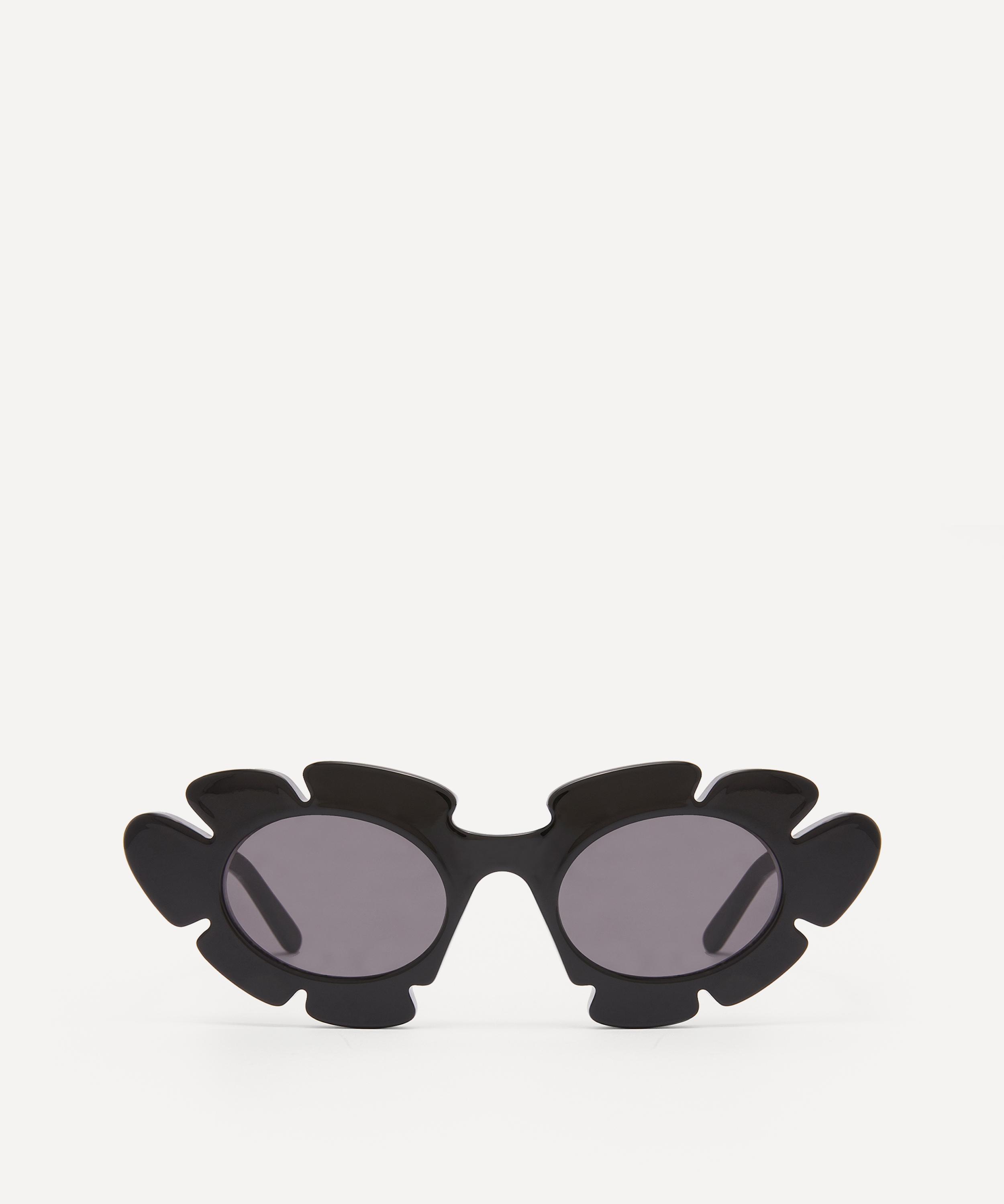 Loewe Logo-plaque Tinted Sunglasses In Black
