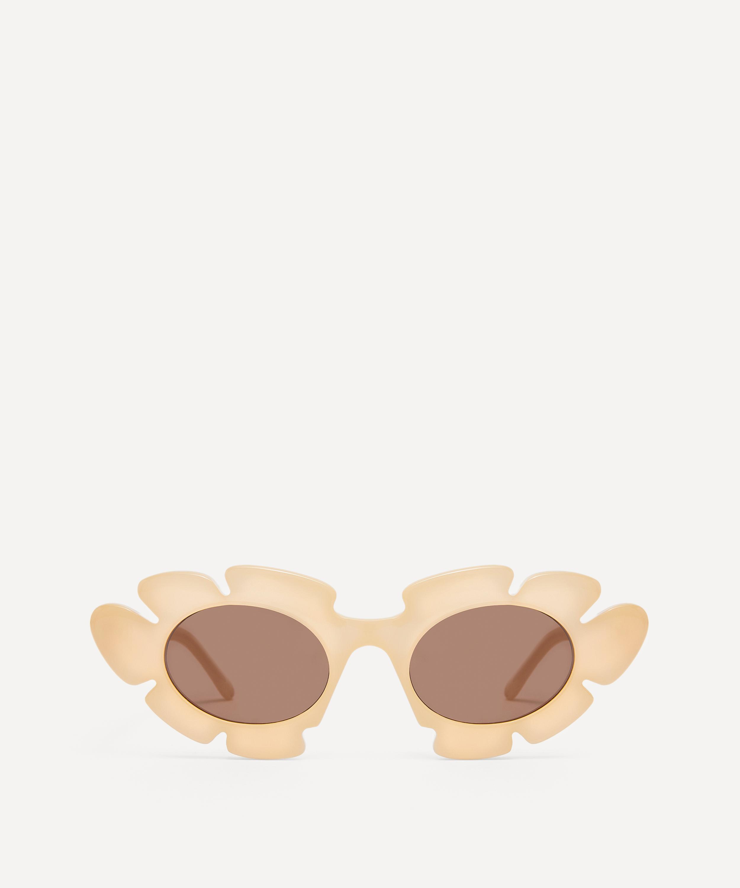 Loewe X Paula's Ibiza Flower Sunglasses In Beige