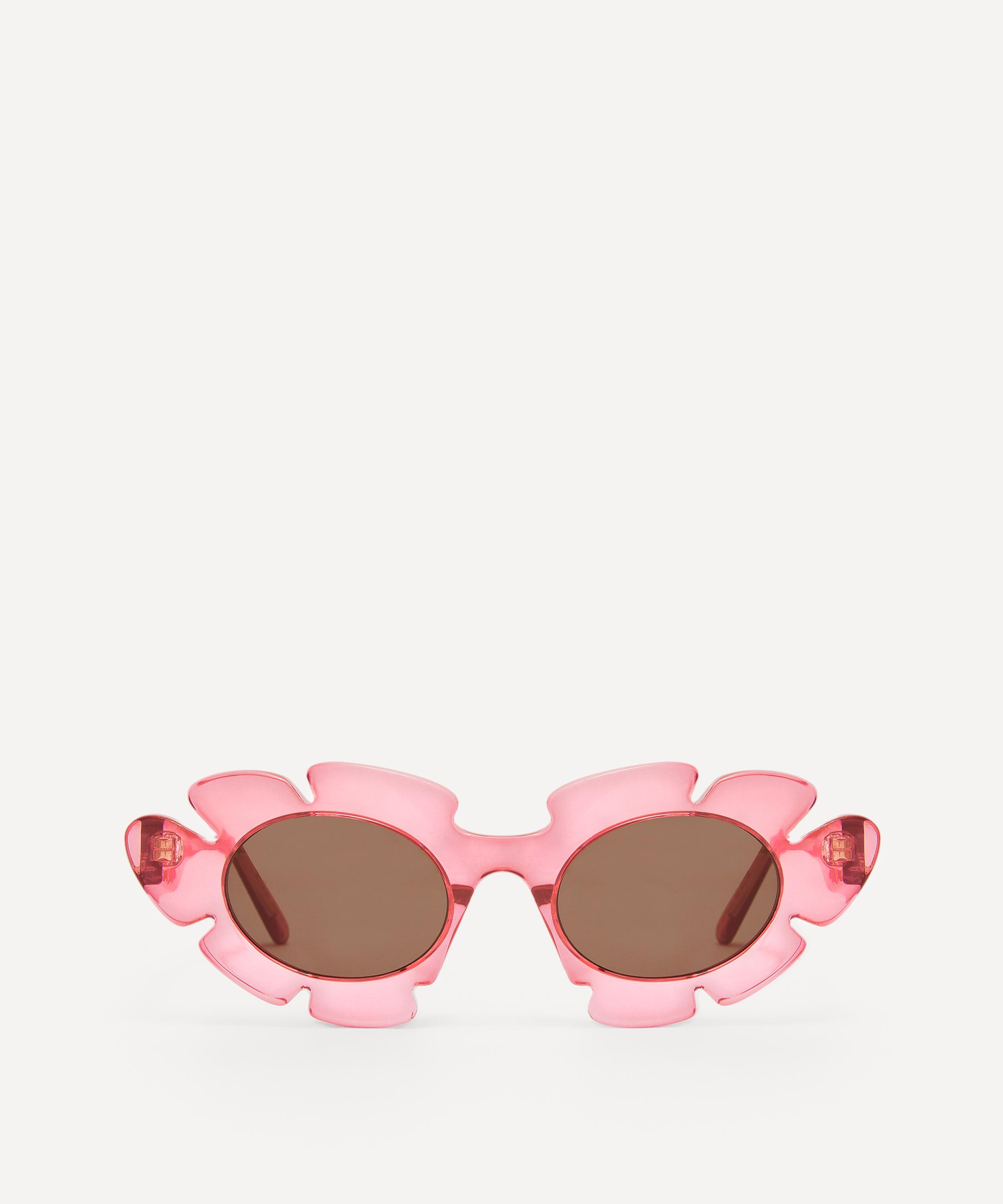Loewe Flower Acetate Cat-eye Sunglasses In Coral Pink